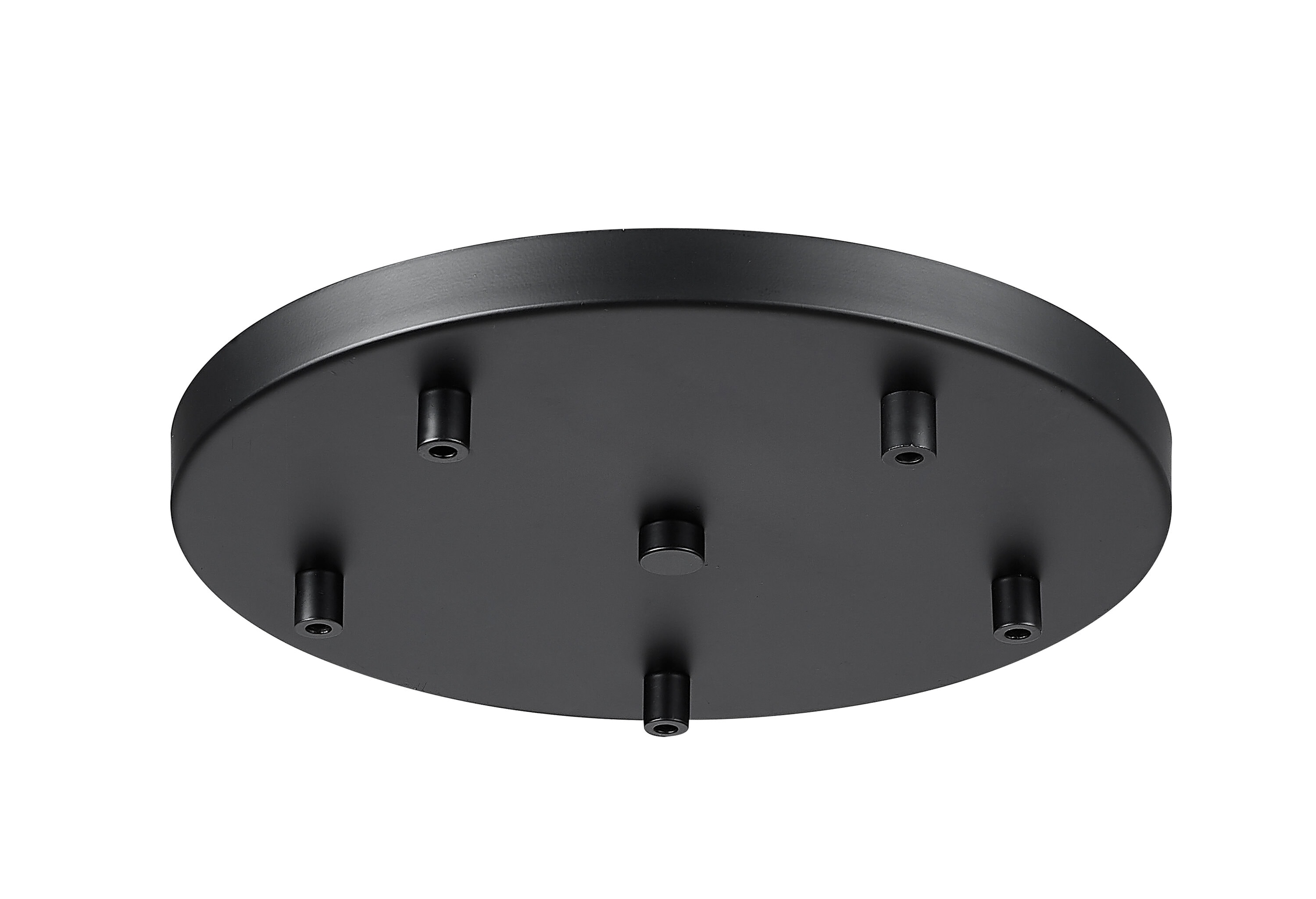 Z-Lite CP1205R-MB 12-Inches Matte Black Multi Point Canopy Steel Ceiling Light Mount