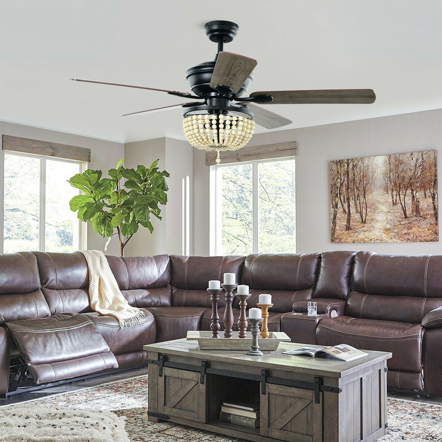 WELLFOR CHY-CF966USBK Ceiling-Fans - View #3