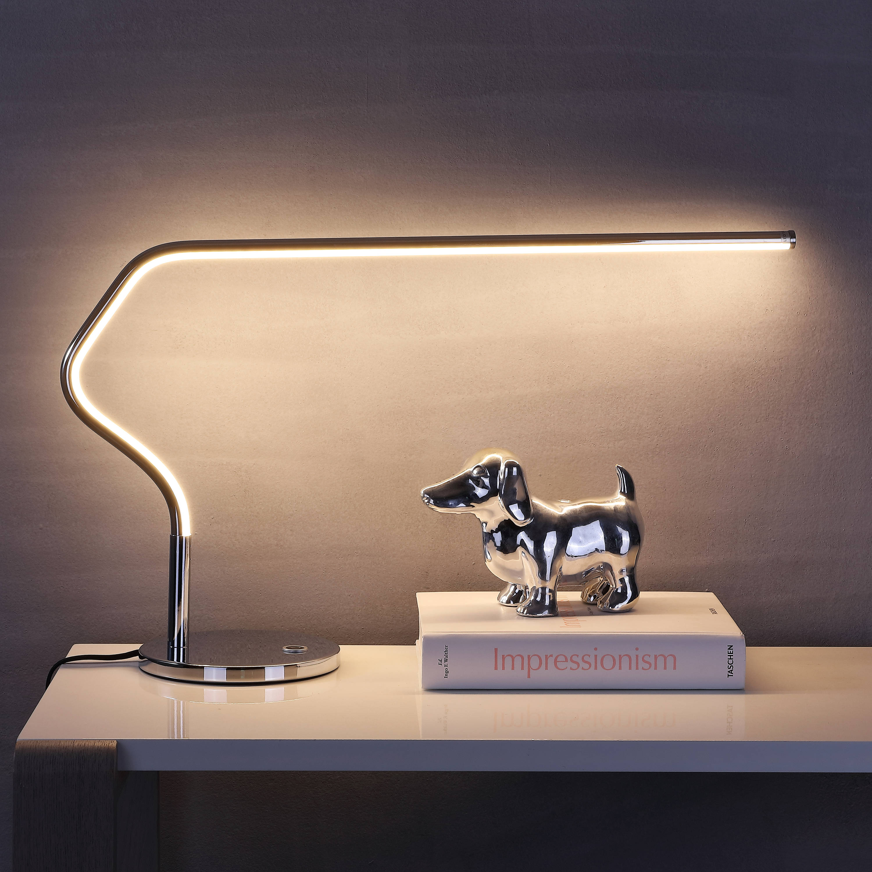 JONATHAN  Y JYL7003A Julian Modern Contemporary 15-in Adjustable Chrome Standard Desk Lamp
