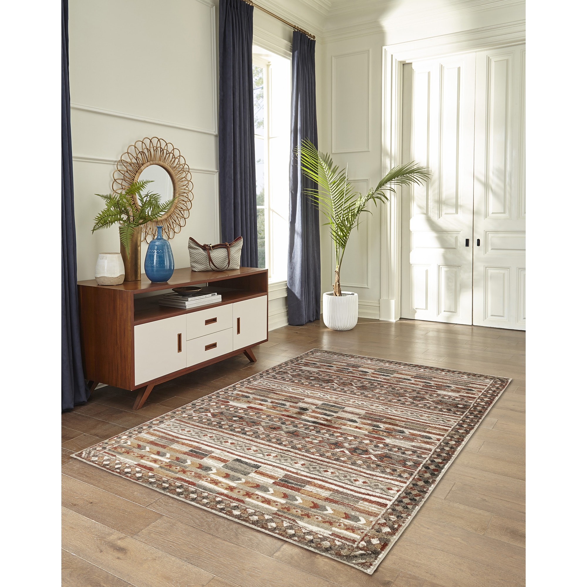 Liora Manne Ashford 3 x 5 Warm Indoor Tribal Area Rug in the Rugs