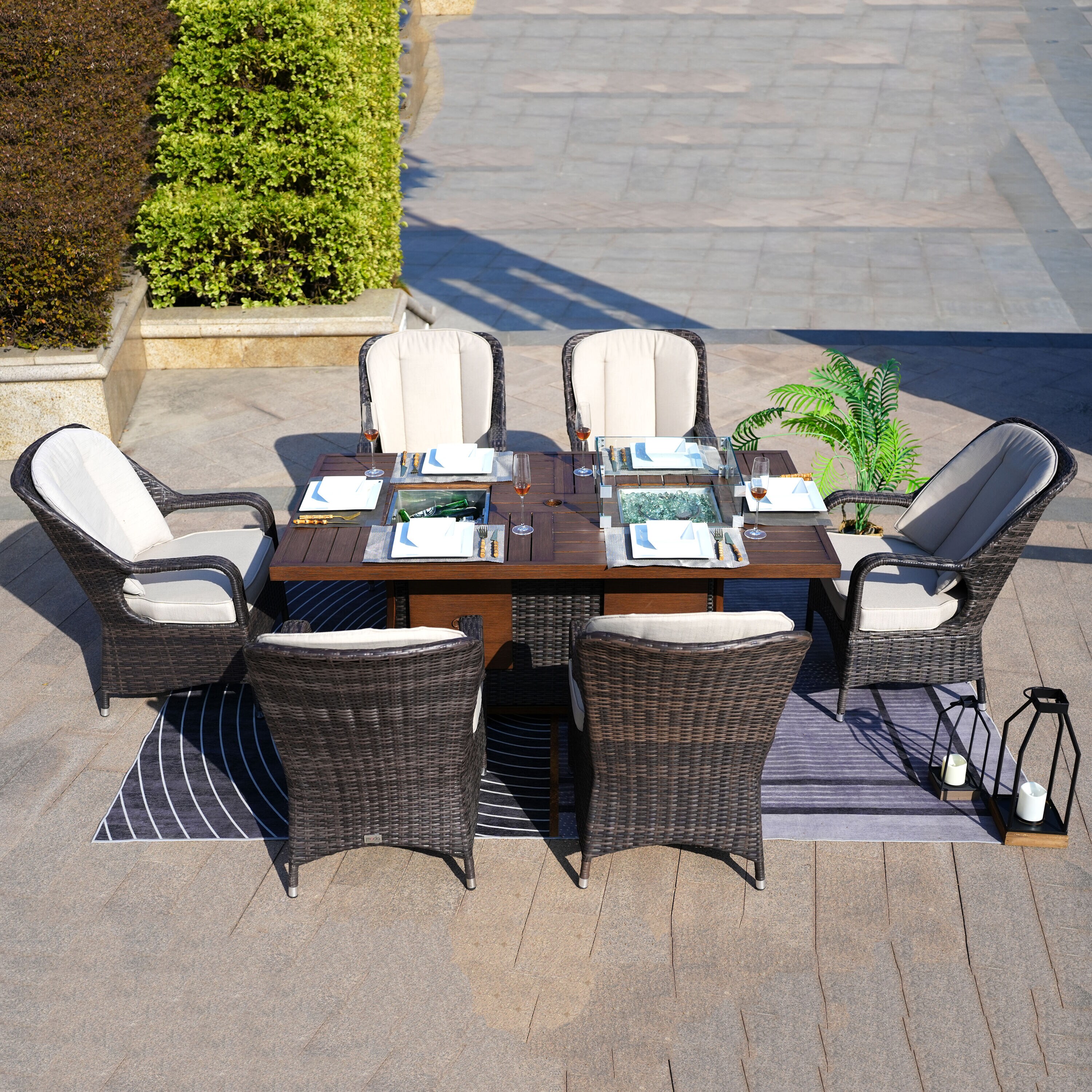 Moda Furnishings MAG-1106FI-009-BR Patio-Dining-Sets - View #3