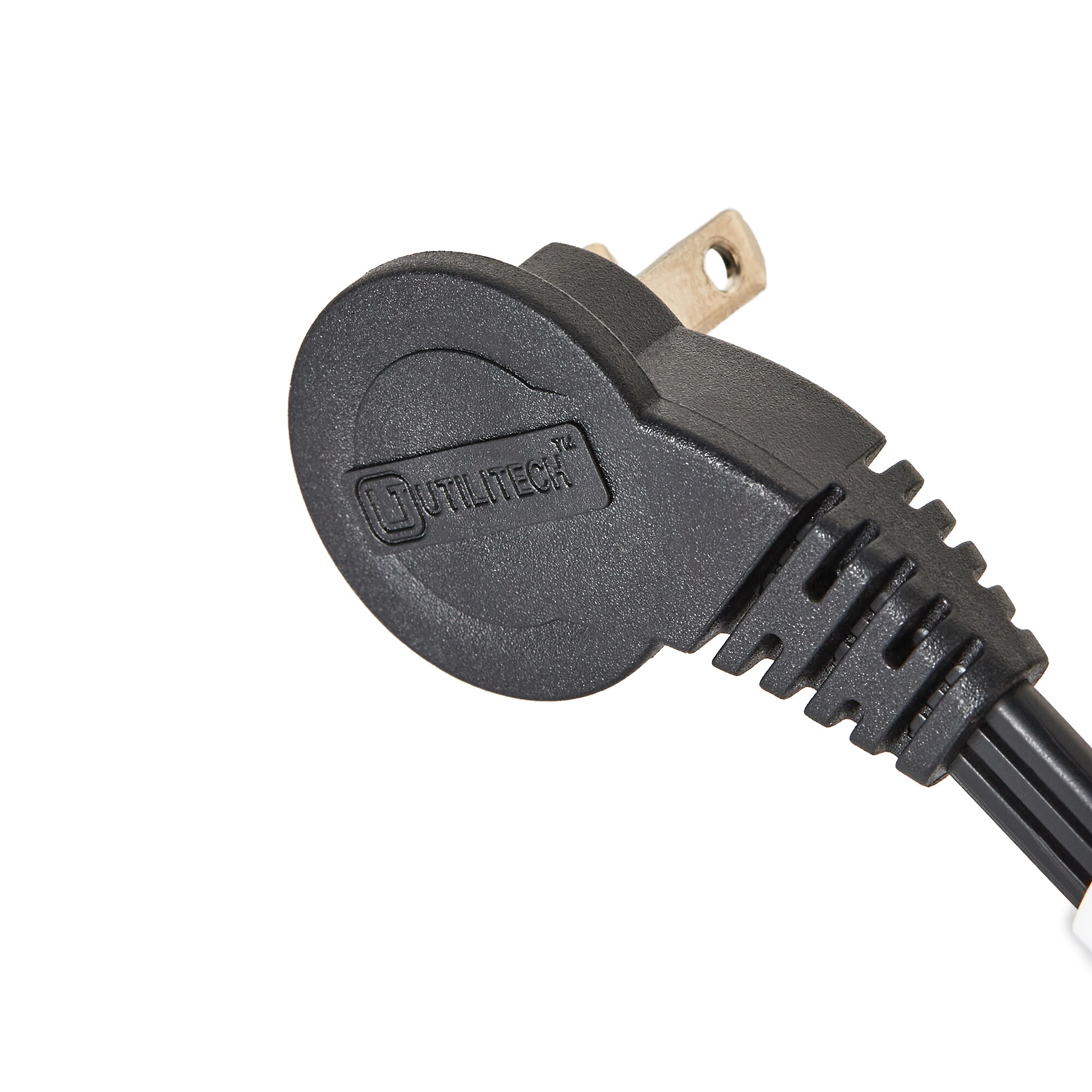 Utilitech 8-ft 16 / 3-Prong Indoor SPT-2 Light Duty Flat Plug Extension Cord in Black | UT942608