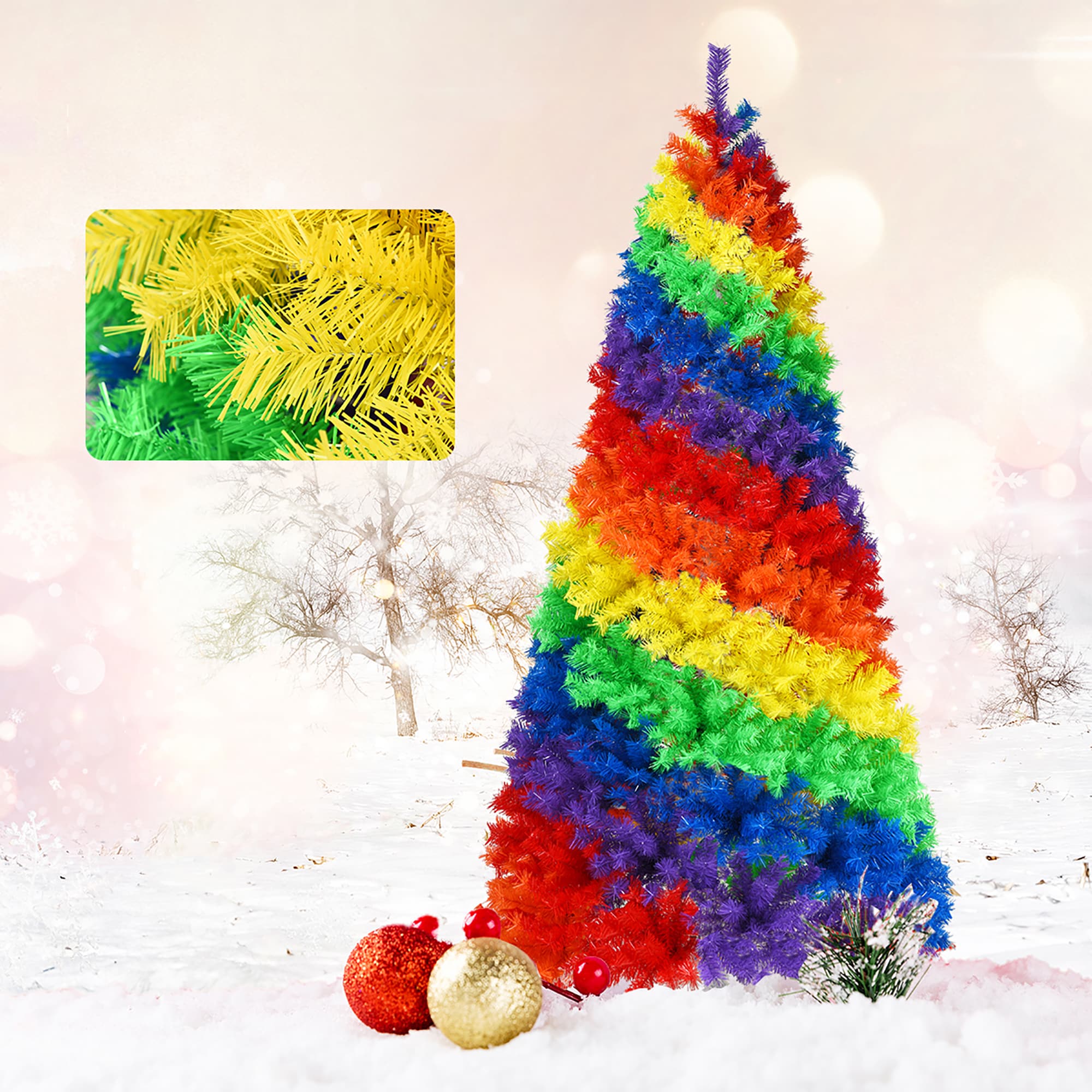 Costway CM22830 Artificial-Christmas-Trees - View #3