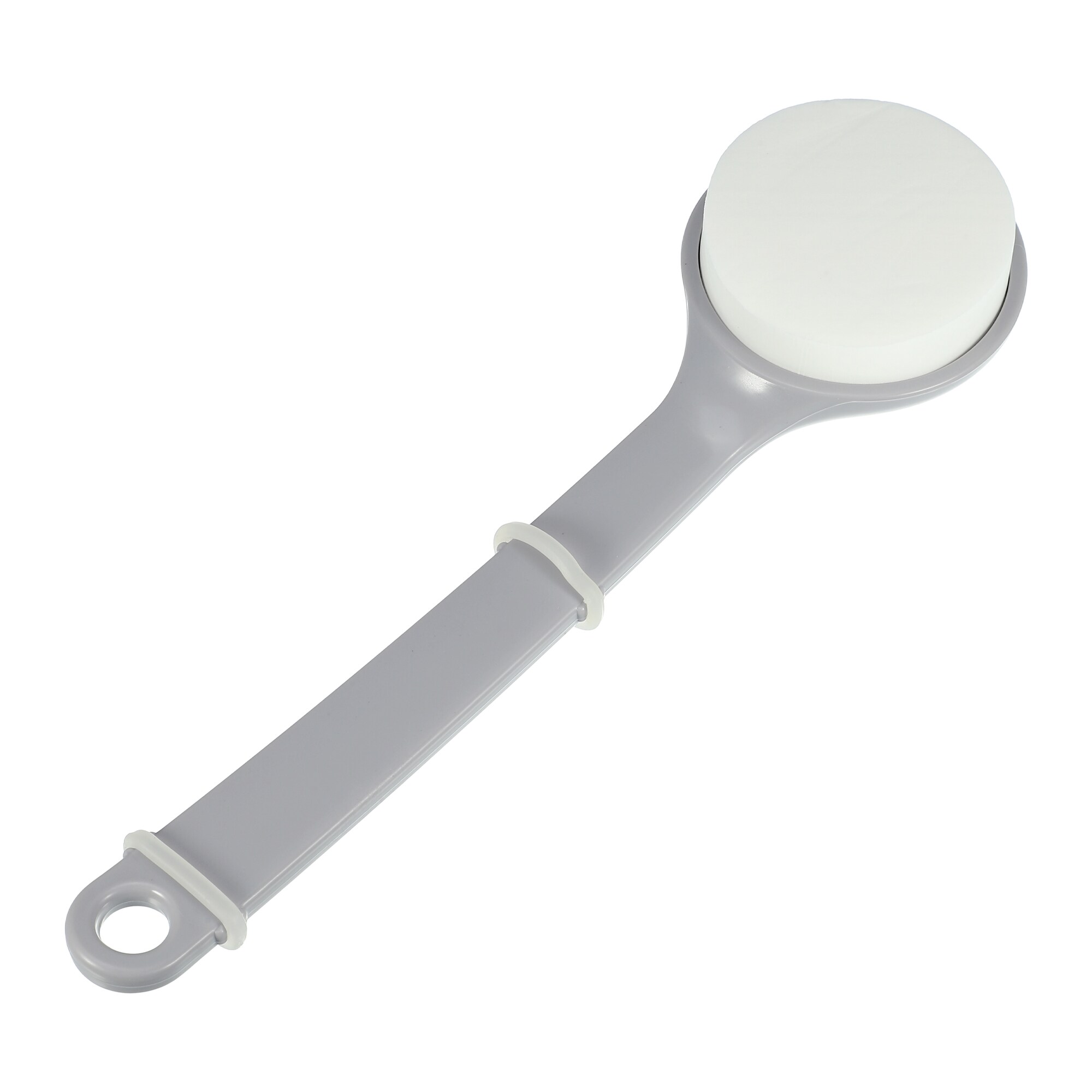 Unique Bargains Back Scrubber Bath Brush Long Handle Bath Brush for Bath Shower 11.42 Inch x3.15 Inch x0.98 Inch  Gray