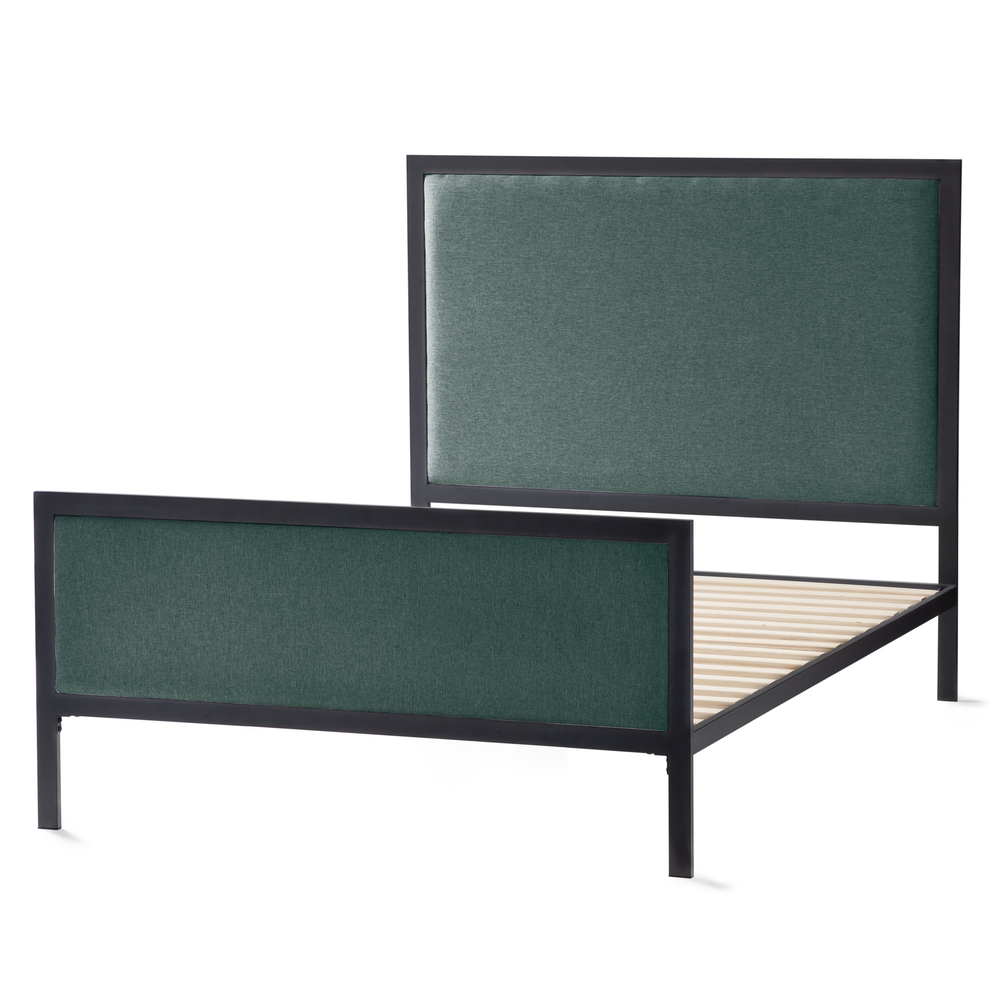 New Heights NWHTCKSPCLRKUB Clarke Spruce California King Metal Platform Bed