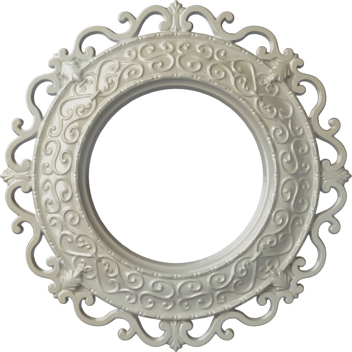 Ekena Millwork CM13ORFBS Orrington 13.25-in W x 13.25-in L Painted Flash Blue Polyurethane Whole Ceiling Medallion