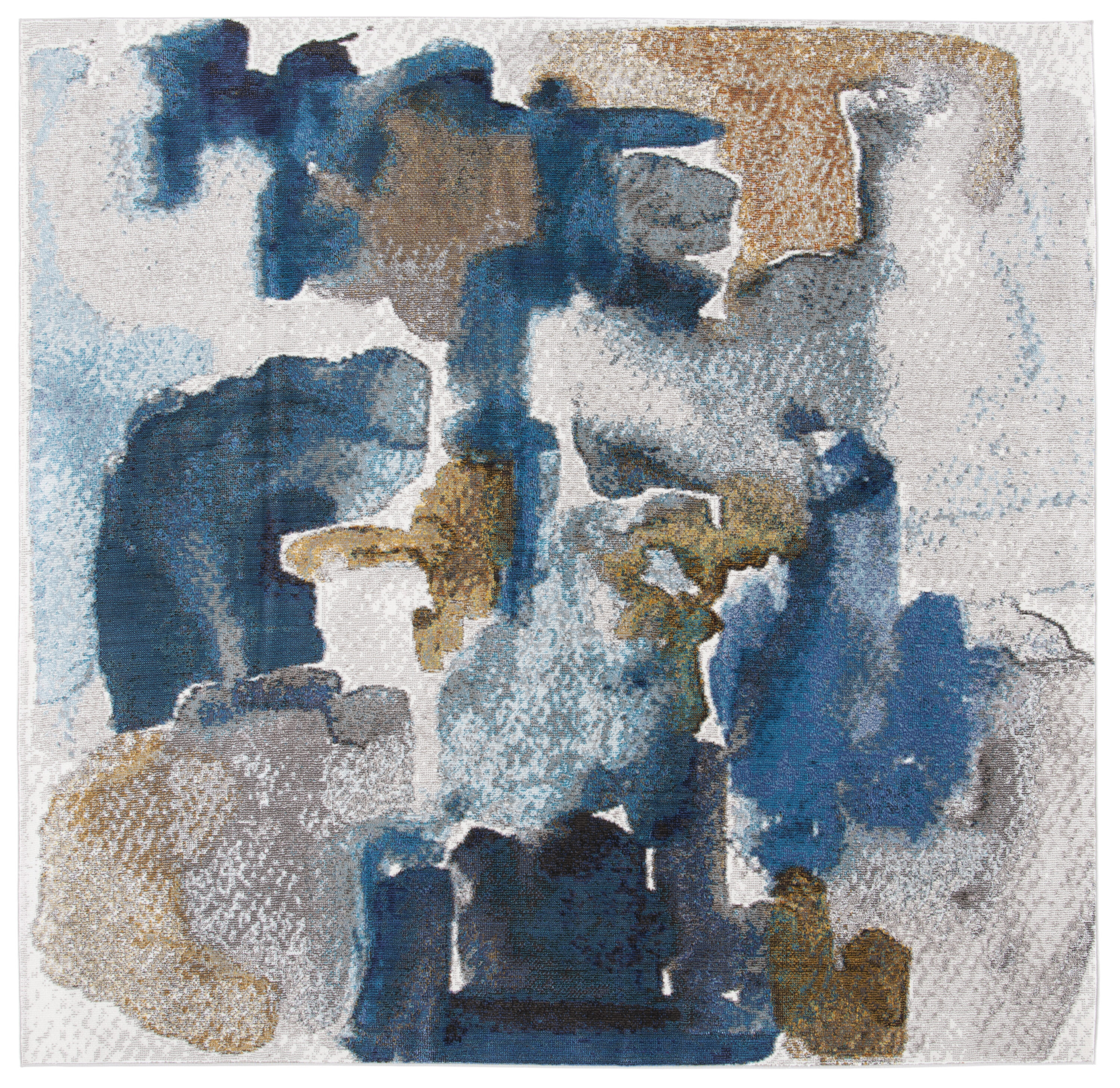 Aria 110M Ivory/Navy 7 X 7 Area Rug