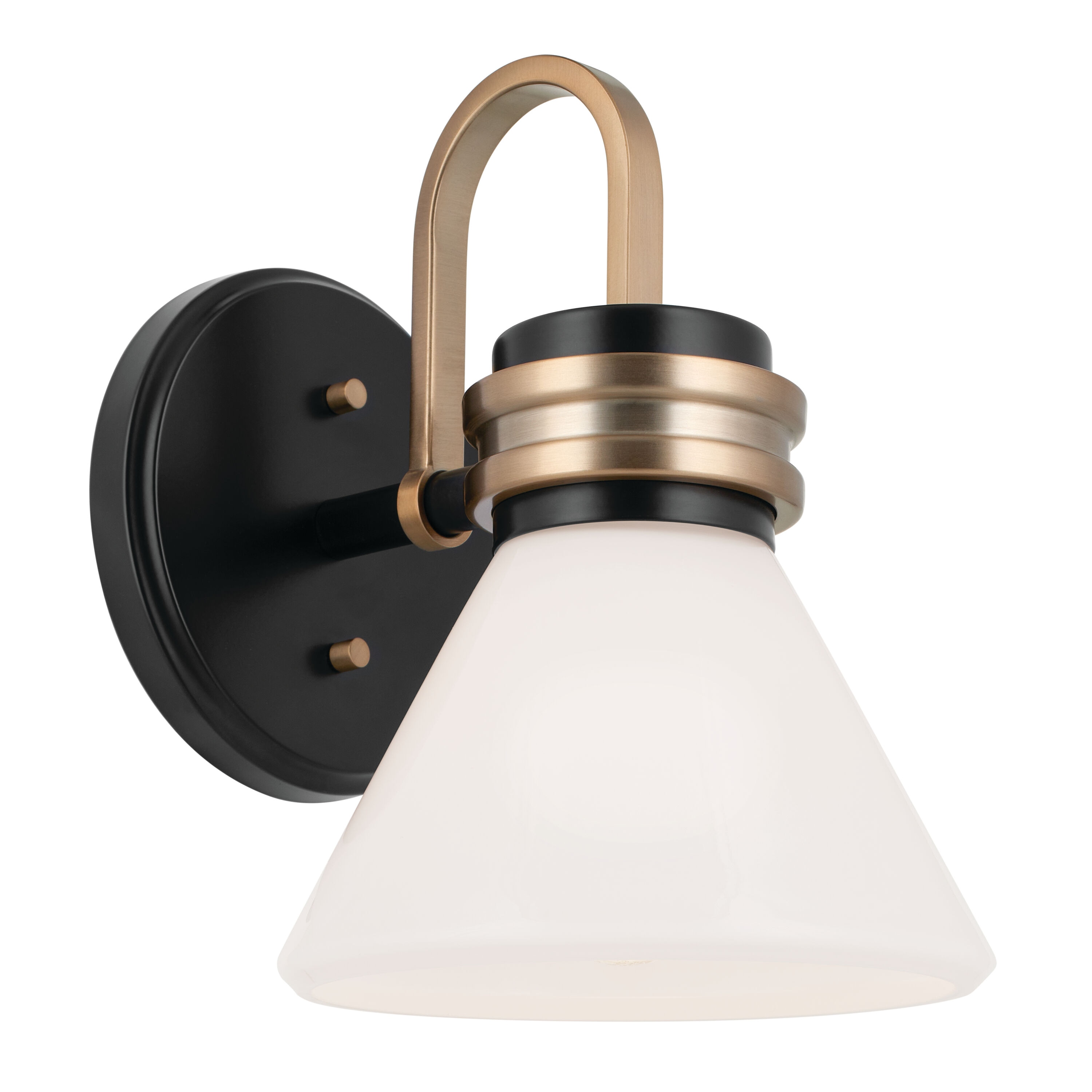 Kichler 55153BK Farum 7.25-in 1 -Light Black Modern/contemporary Vanity light