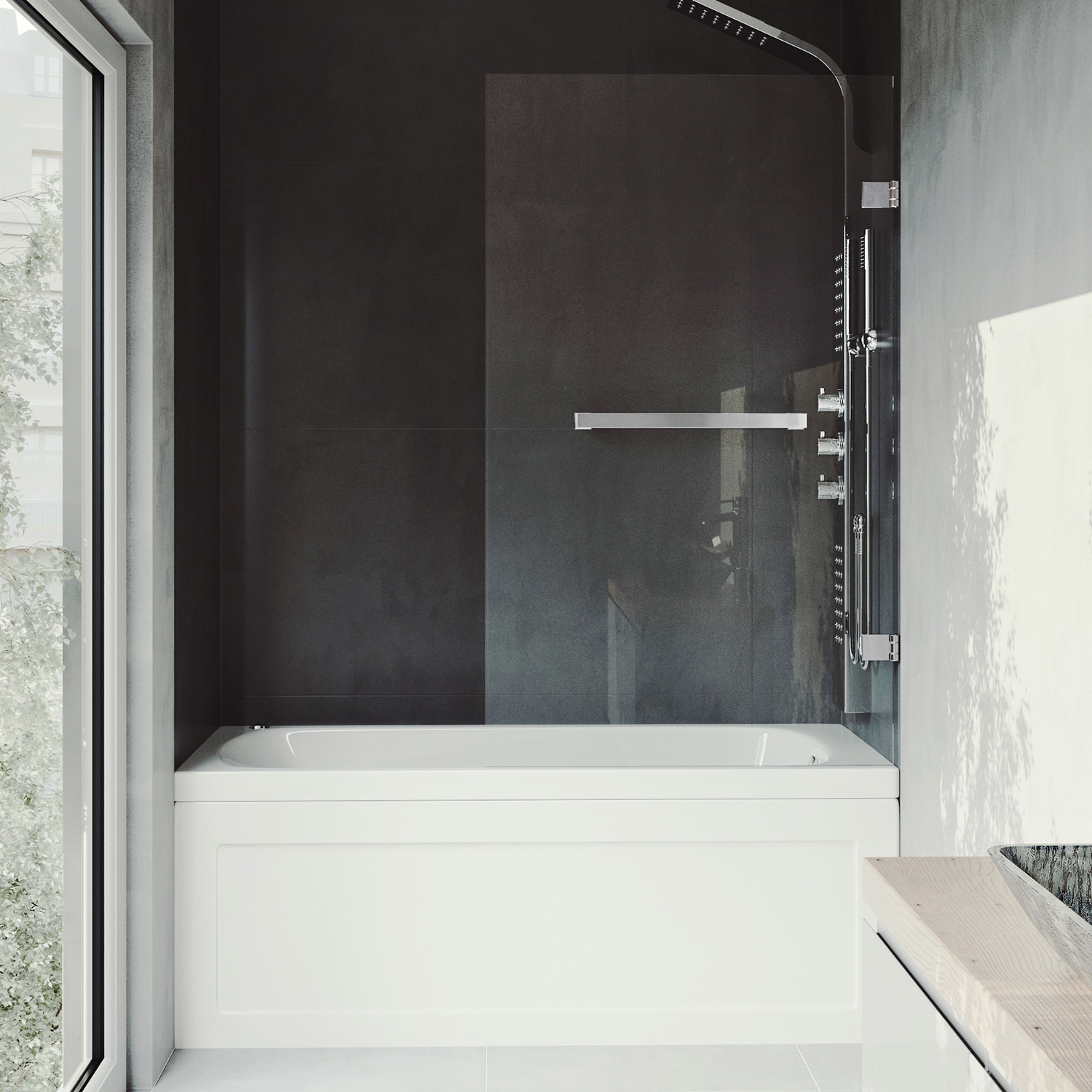 VIGO VG6074CHCL3458 Bathtub-Doors - View #5