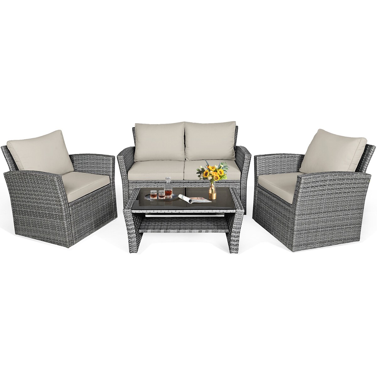 WELLFOR OUG67841ABN+ Patio-Conversation-Sets - View #11