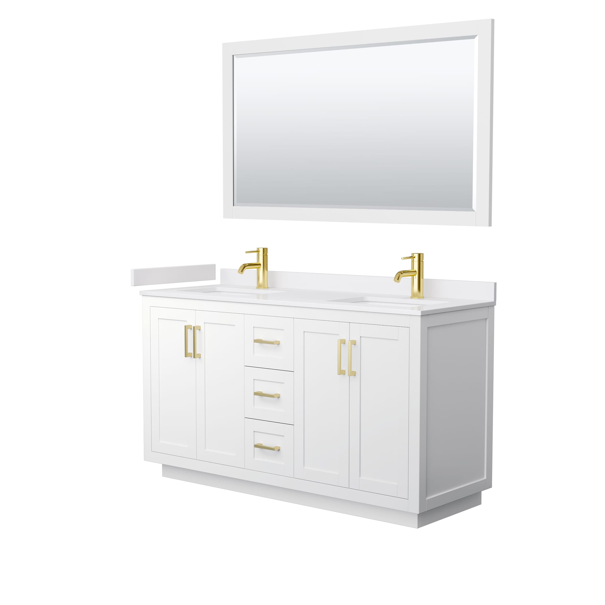 Wyndham Collection WCF292960DWGWCUNSM58 Bath-Vanity-Combo - View #2