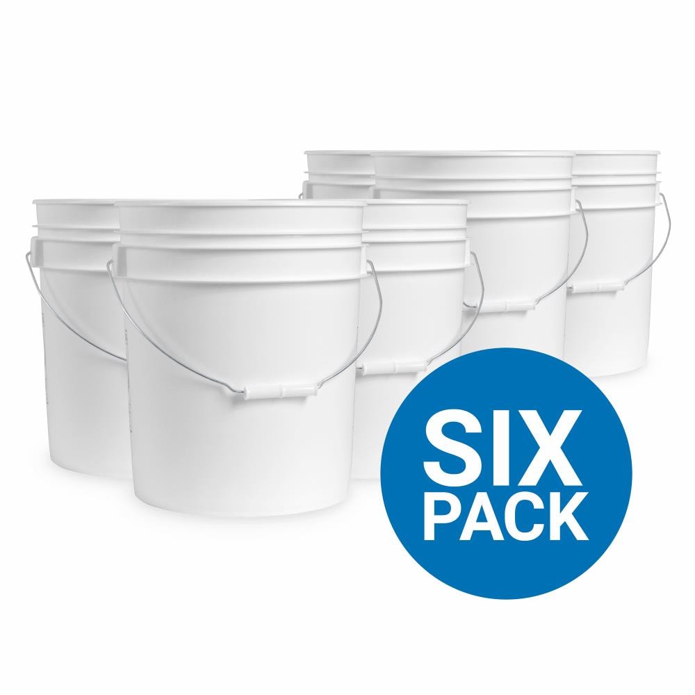 L40GTSRS - BPA Free Food Grade 3.5 - 7 Gallon White Bucket Lid with Pour  Spout - ePackageSupply
