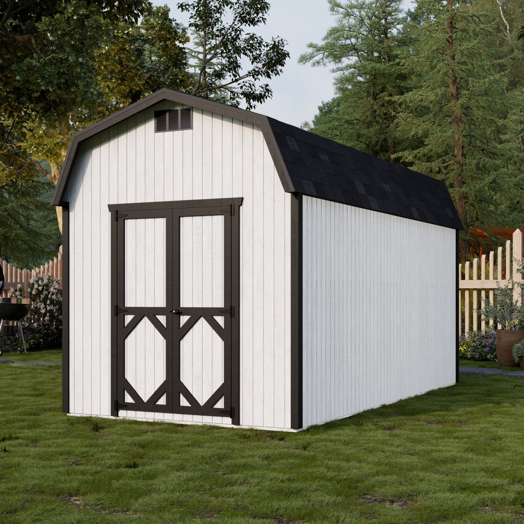 Little Cottage Co 8X16 CGB-6-PC Wood-Storage-Buildings - View #2