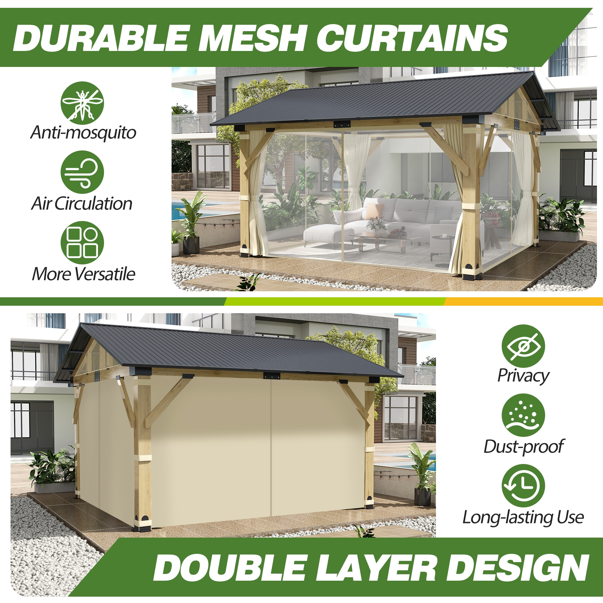 Coveronics LW-RZG-WB-1113 Wood-Resin-Gazebos - View #8