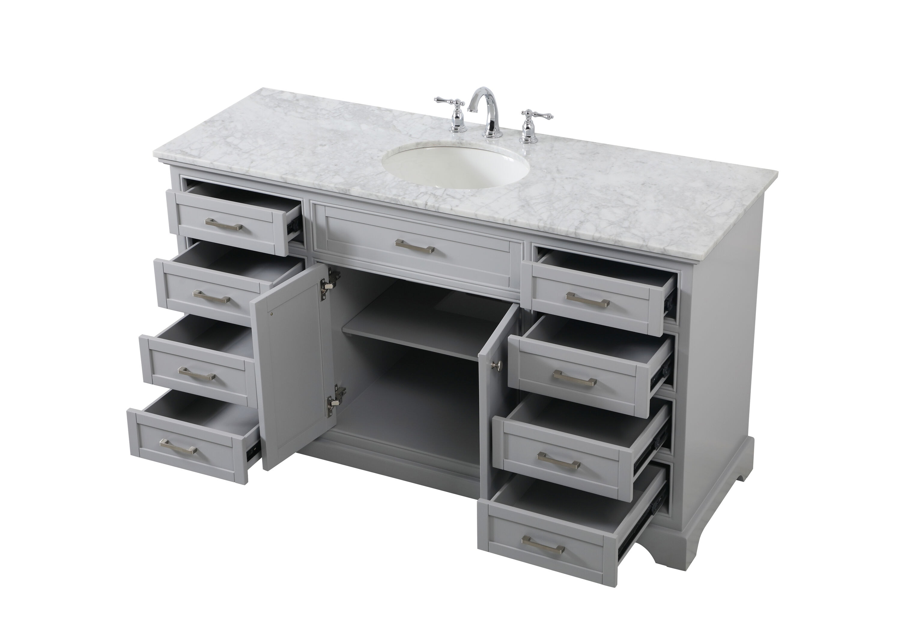 Elegant Decor HF45180GR Bath-Vanity-Combo - View #6