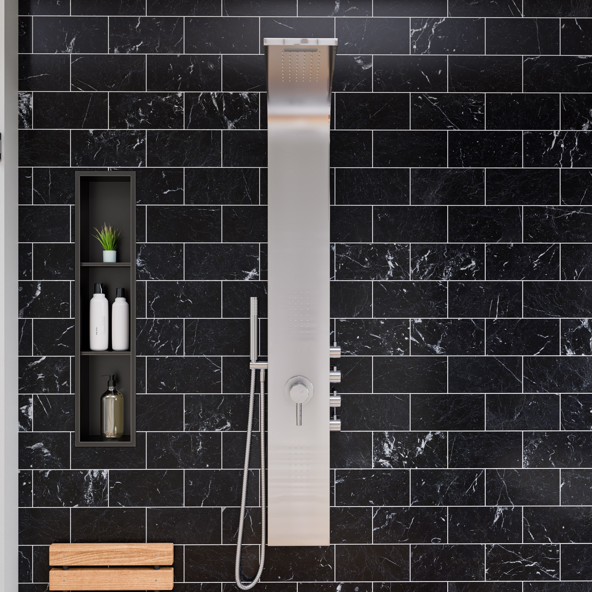 ALFI ABNP0836-BB Bathroom-Shelves - View #2