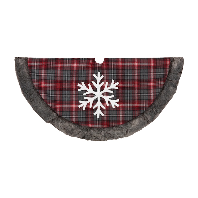 Gerson International 48-in Red Tree Skirt in the Christmas Tree Skirts ...