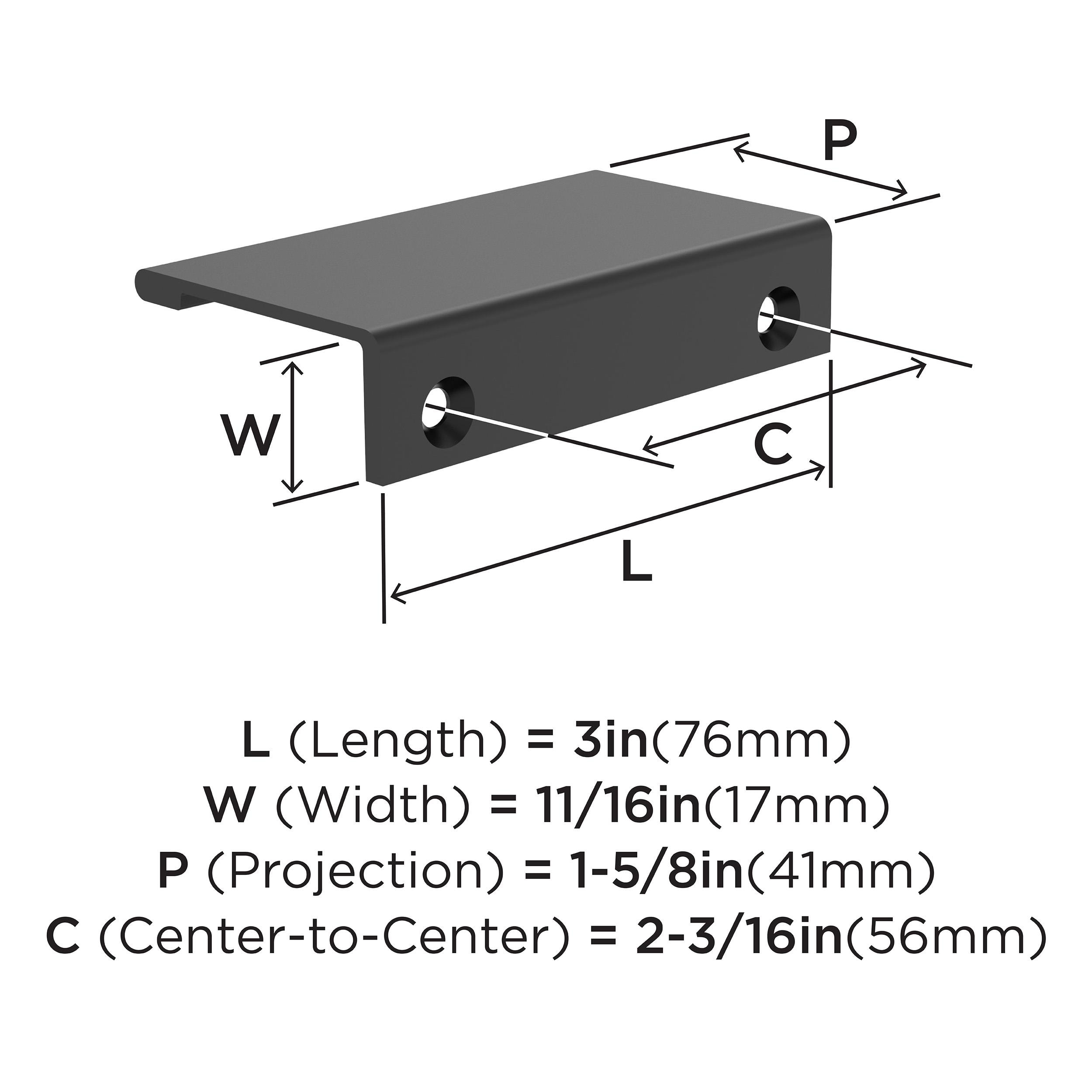 Amerock 10VMP37191MB Cabinet-Pulls - View #4