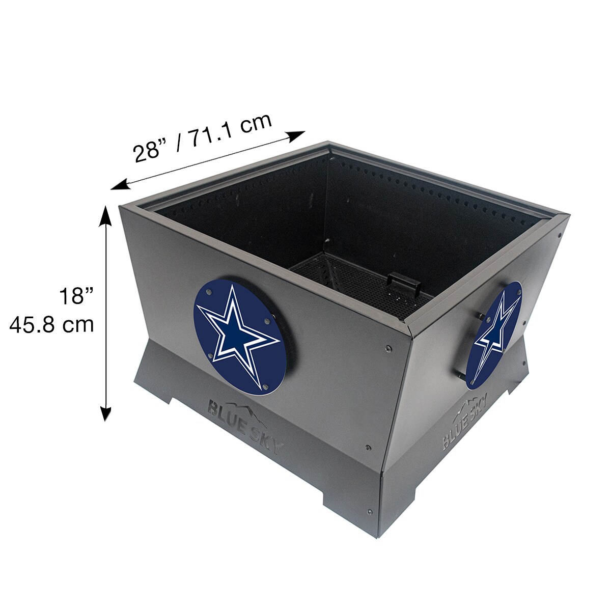 Blue Sky Outdoor Living SFP28SQ-COWBOYS Outdoor-Woodburning-Firepits - View #4