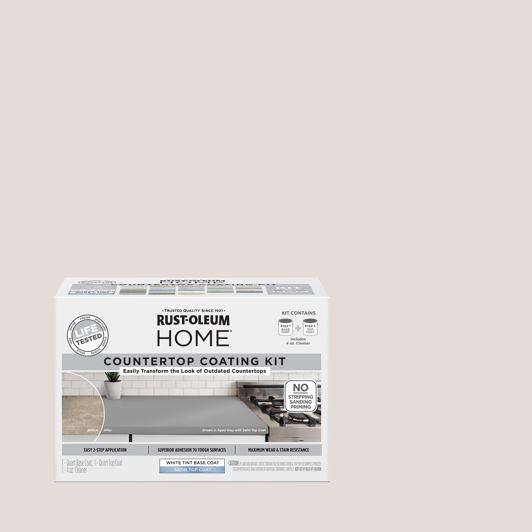 Rust-Oleum Rust-Oleum Home Steam Gray Satin Countertop Refinishing kit #38496220T
