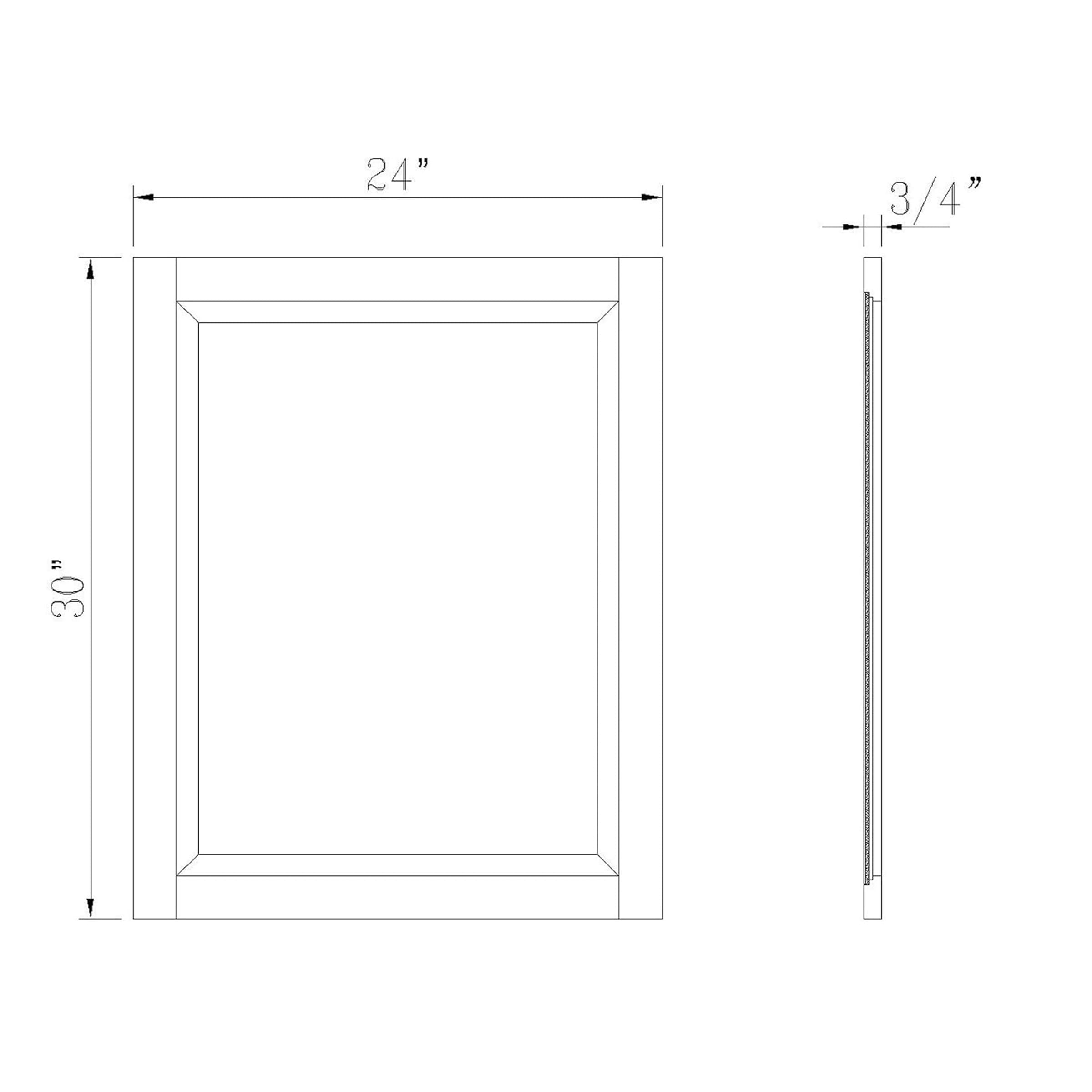 Alaterre Furniture AMIR0040 Framed-Bath-Mirrors - View #7