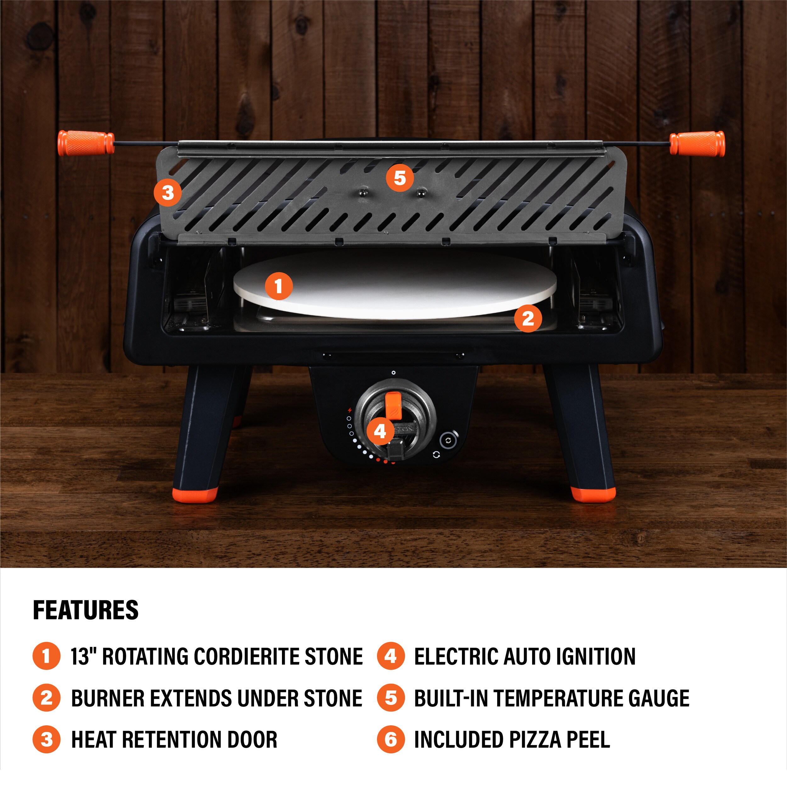 Blackstone Leggero Tabletop Stainless Steel Hearth Liquid Propane Outdoor Pizza Oven