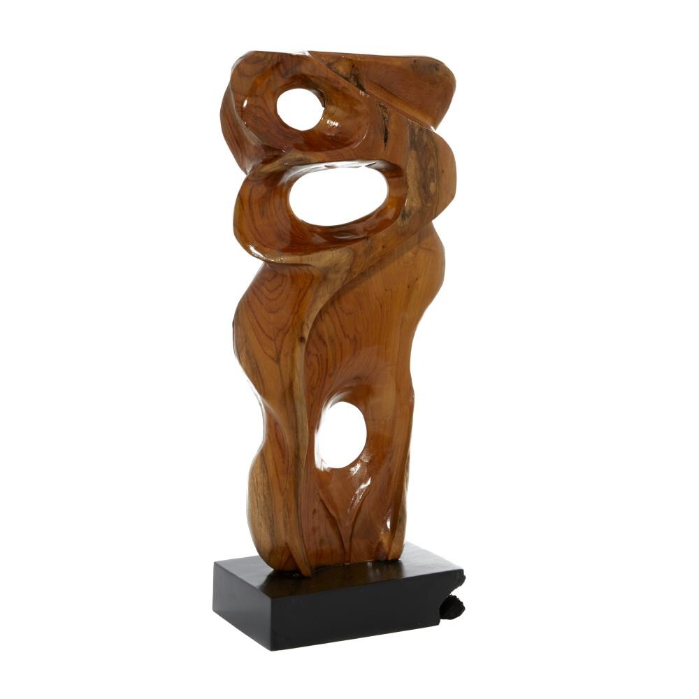 Grayson Lane 71480 Brown Wood Modern Sculpture