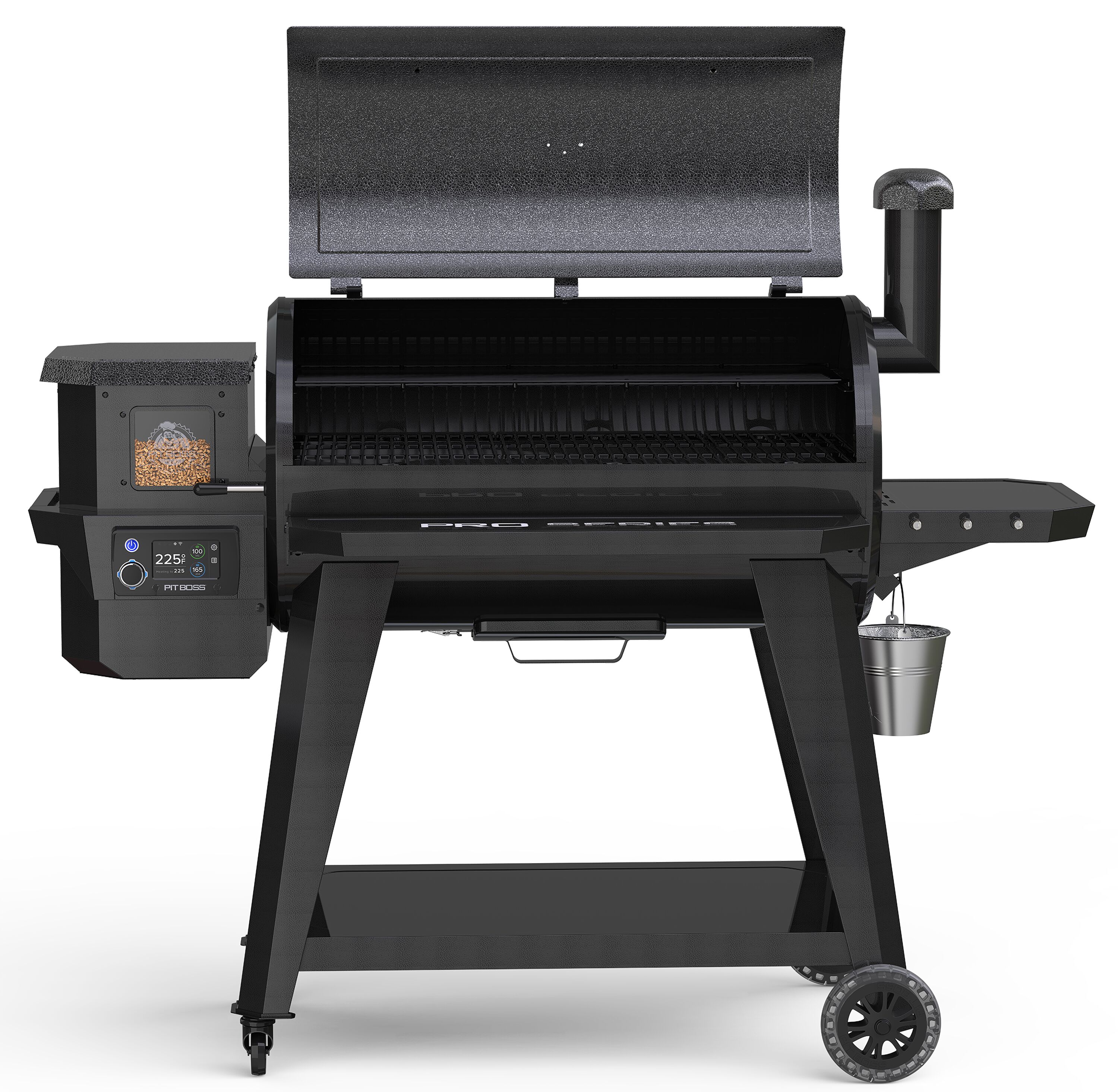 Pit Boss Pro Series V3 1150-Sq in Grey Pellet Grill with smart