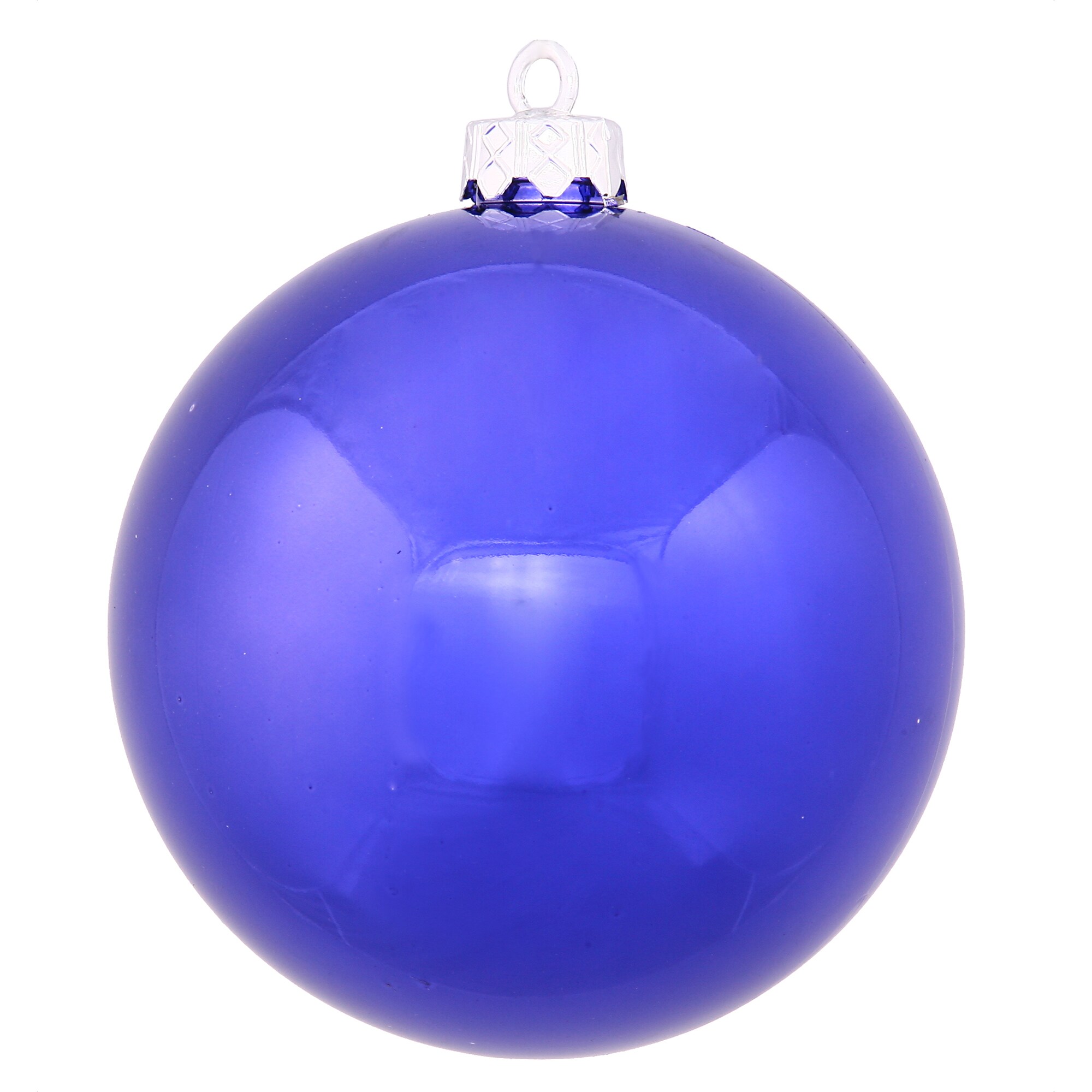 Vickerman N592522DSV Blue Ball Standard Indoor Ornament Shatterproof