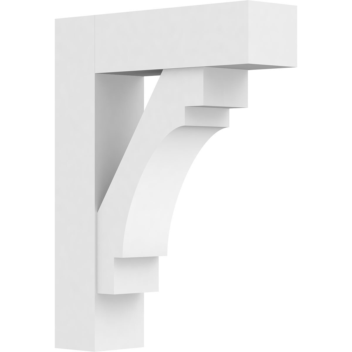 Ekena Millwork BKTP05X20X26MRC05 Standard MercedGrade 5-in x 20-in x 26-in Off-white PVC Standard bracket