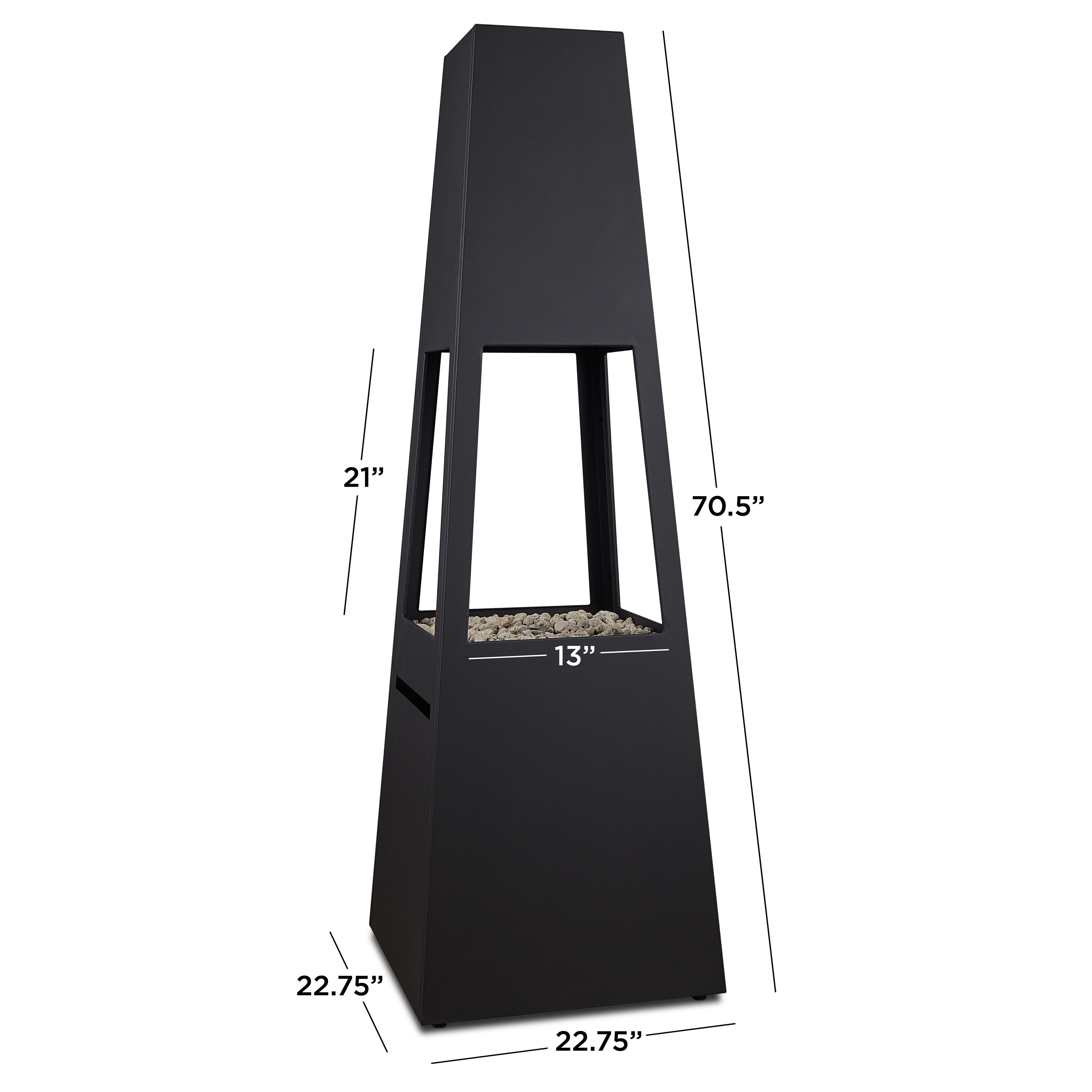 Real Flame 13083LP-BLK Outdoor-Gas-Fireplaces - View #6