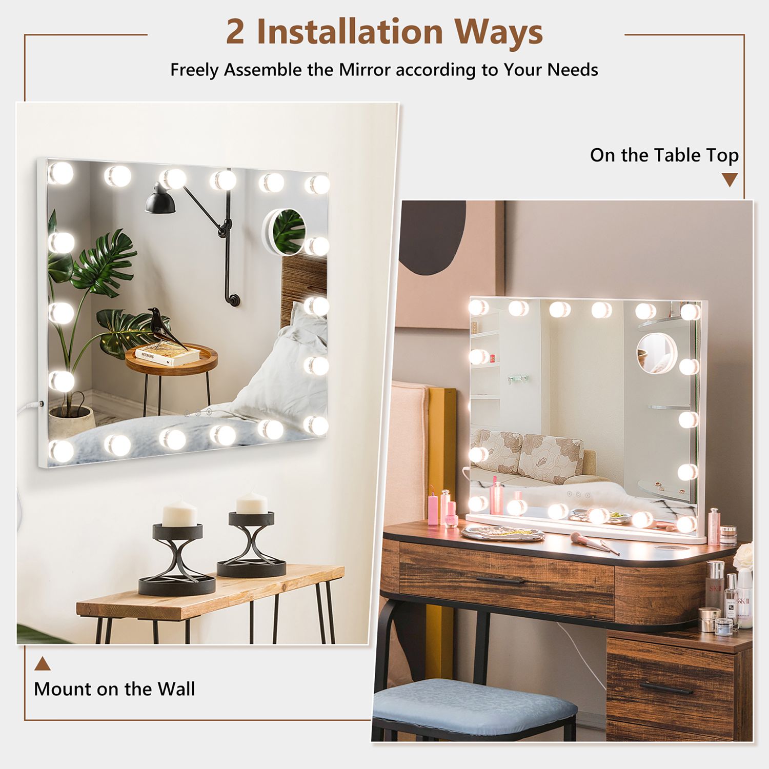 Costway CSHY003096 Makeup-Mirrors - View #9