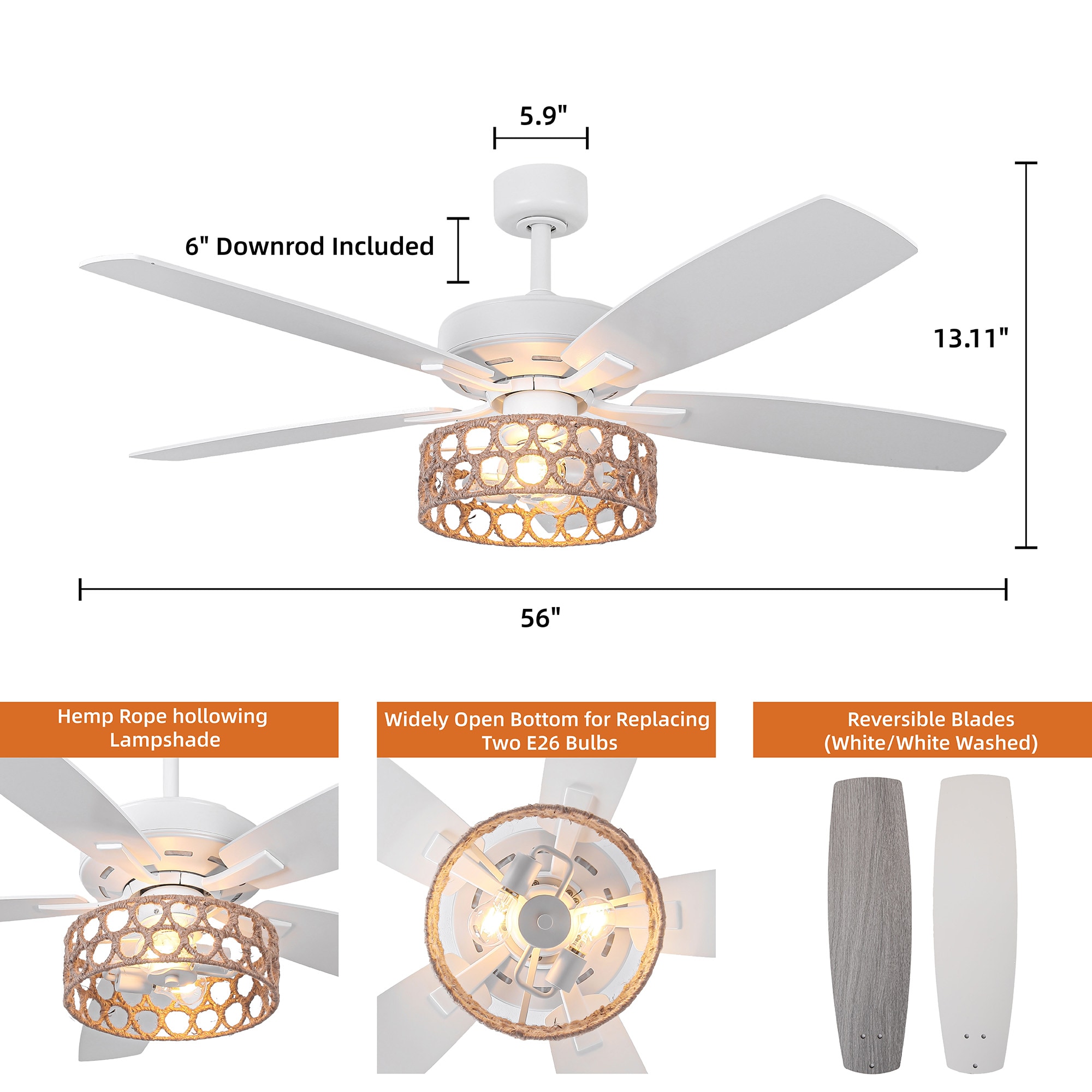 Parrot Uncle F6016 Ceiling-Fans - View #6