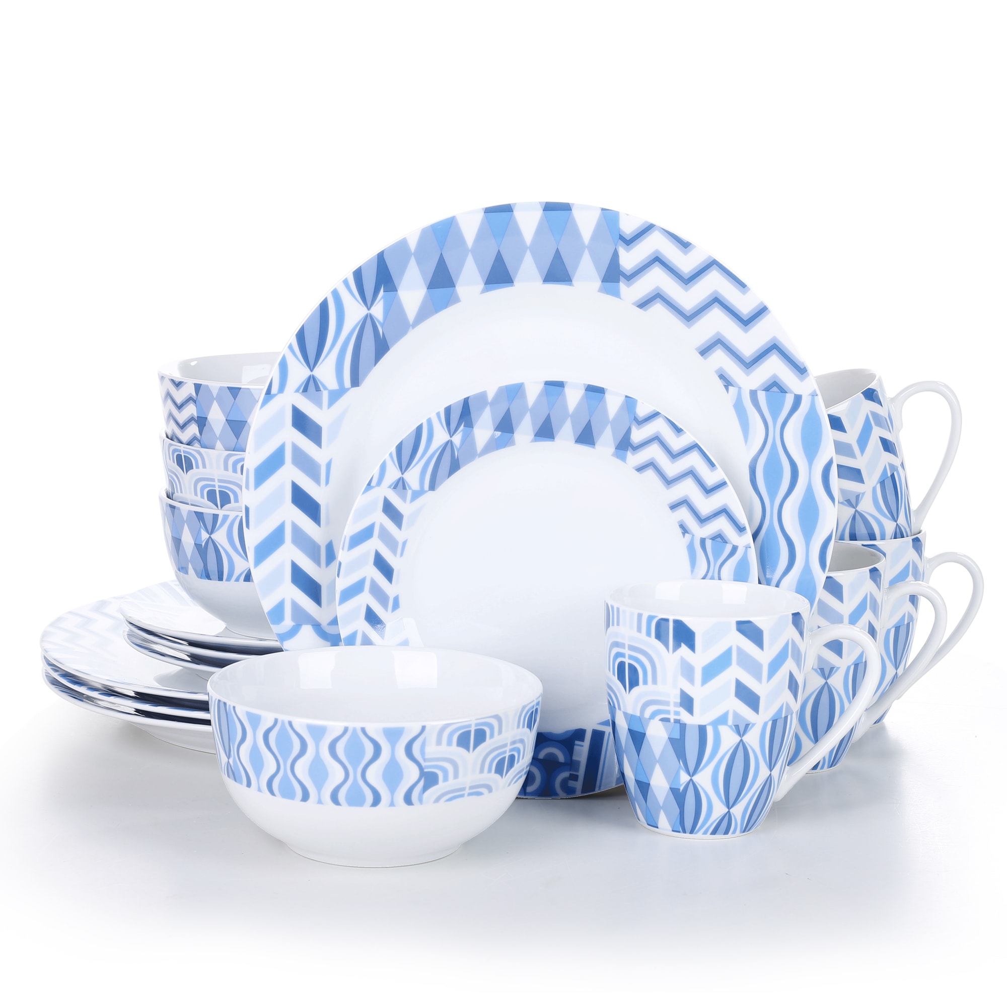 CASAINC MH-BALA-16 16-Piece Multiple Colors/Finishes Porcelain Dinnerware