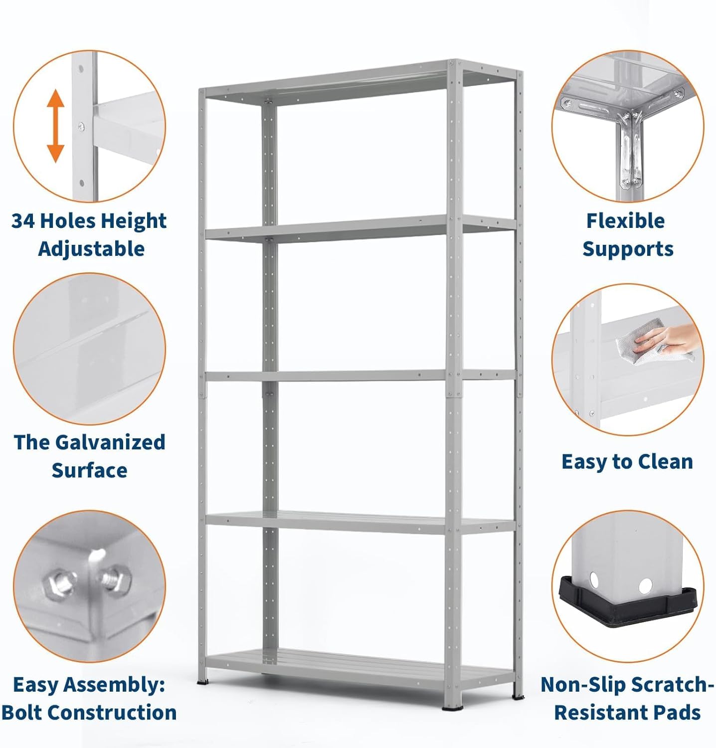 GAOMON CQC-TCSE2W-NIJM Free-Standing-Shelving - View #4