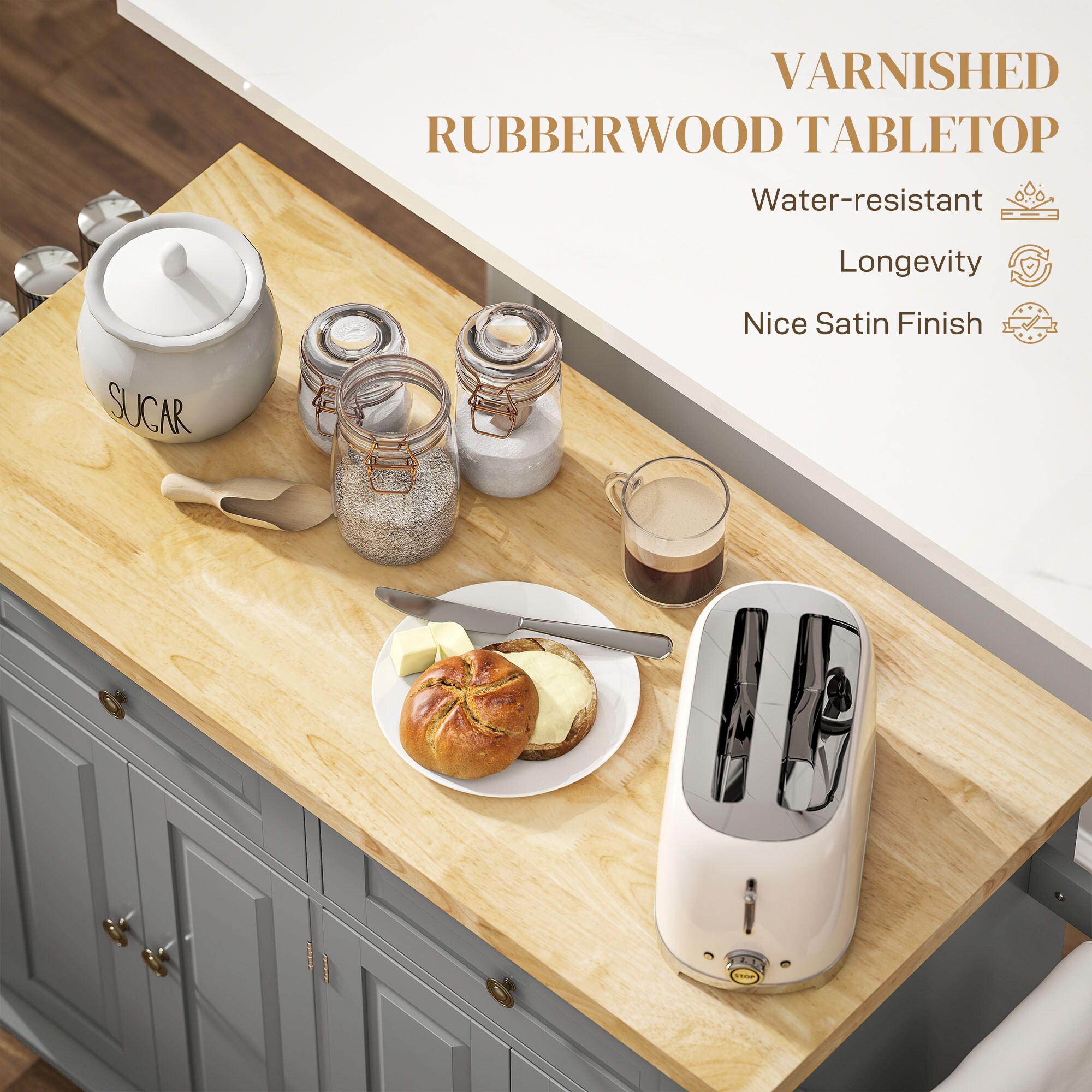 HomCom 801-161GY Home-Bars - View #9