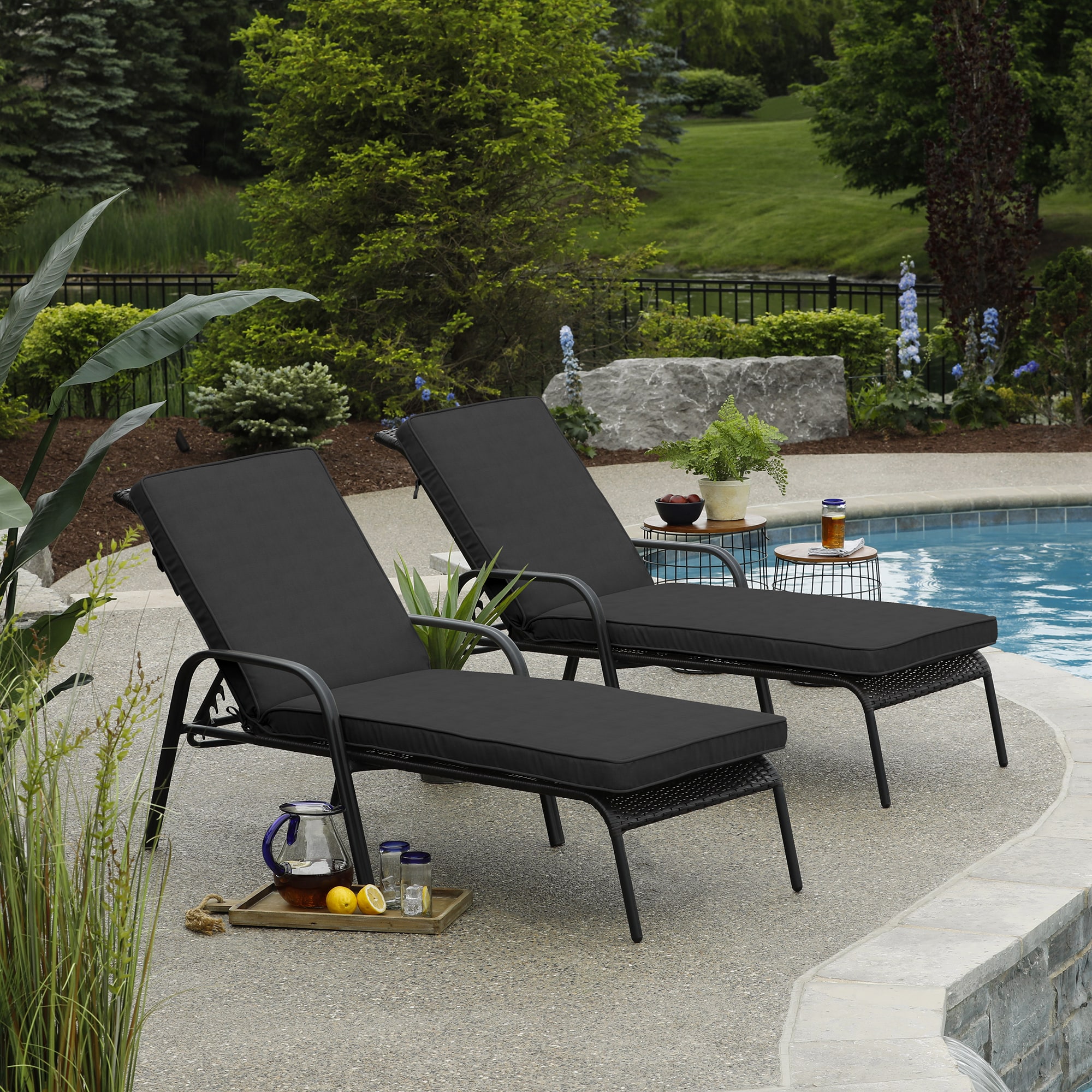 allen + roth with STAINMASTER XQ05H01B-D9C1 Patio-Furniture-Cushions - View #6