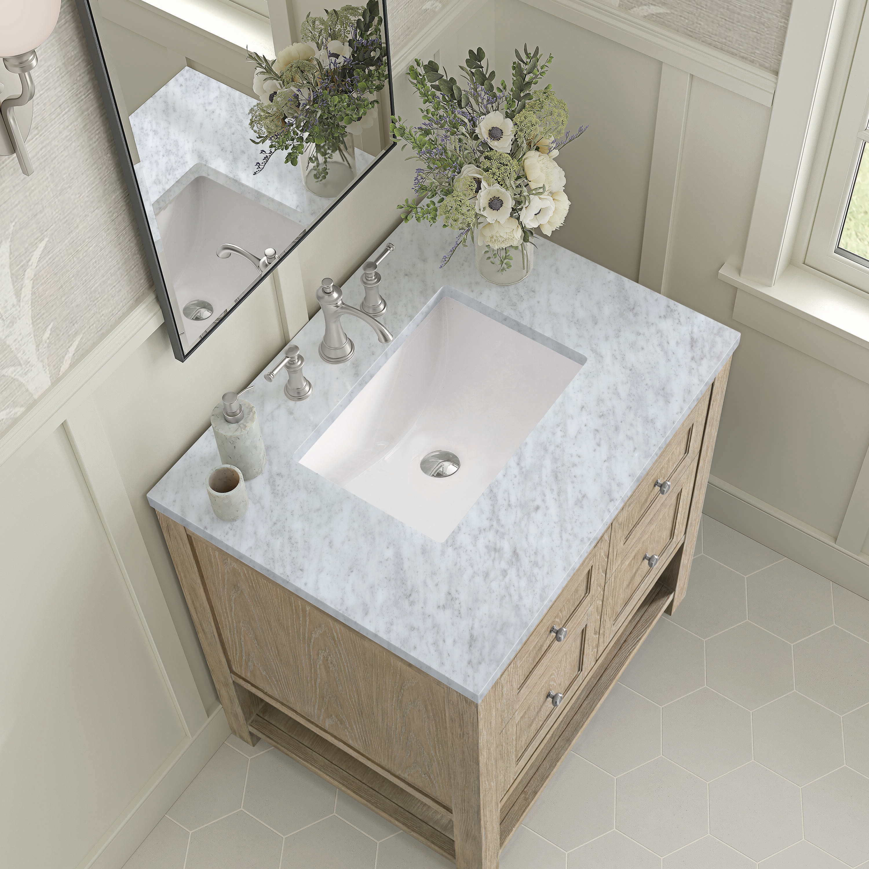 James Martin Vanities 330-V30-WWO-3CAR Bath-Vanity-Combo - View #5
