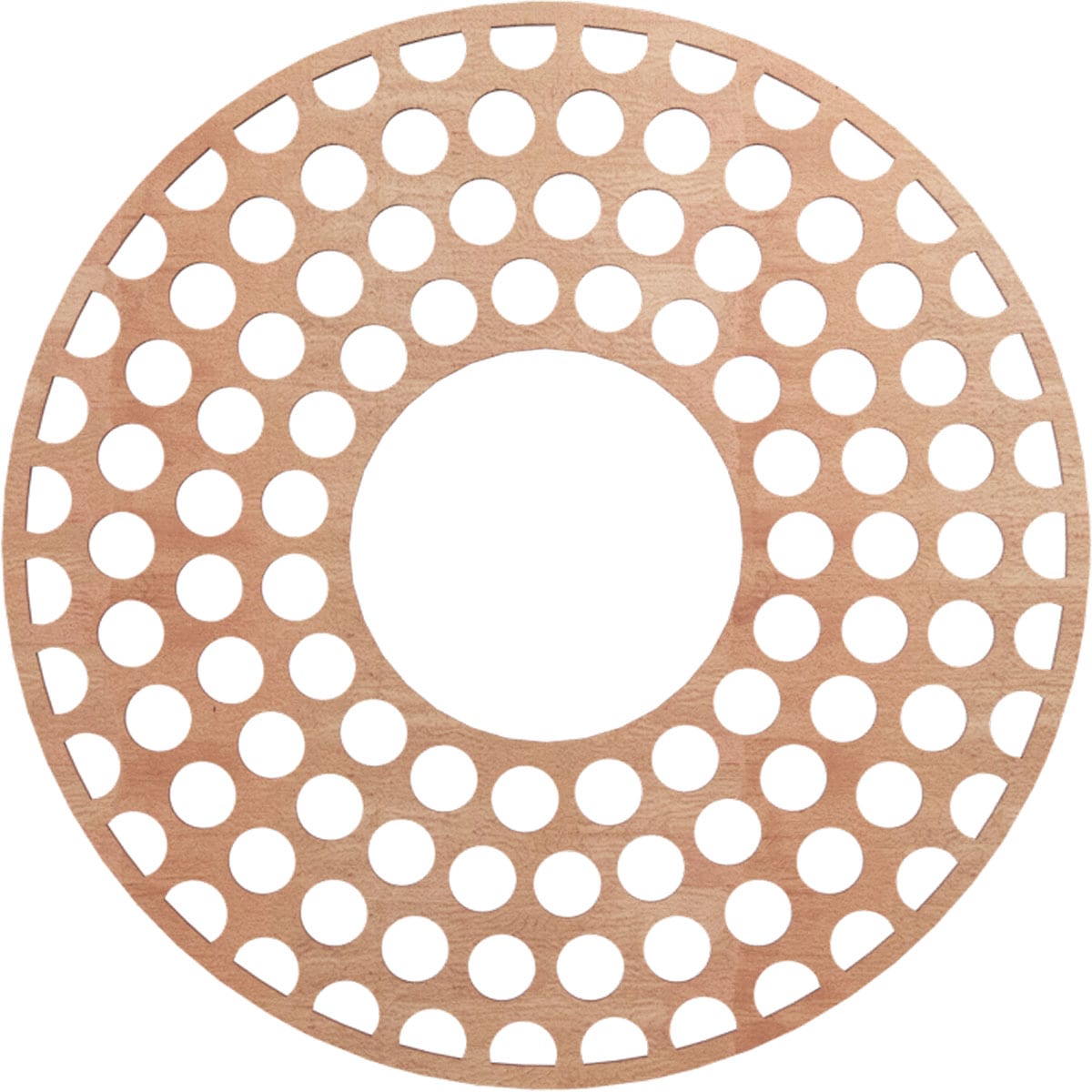 Ekena Millwork CMWP24X24X0250FFCH Fink Fretwork Pierced 24-in W x 24-in L Modern Cherry Wood Whole Ceiling Medallion