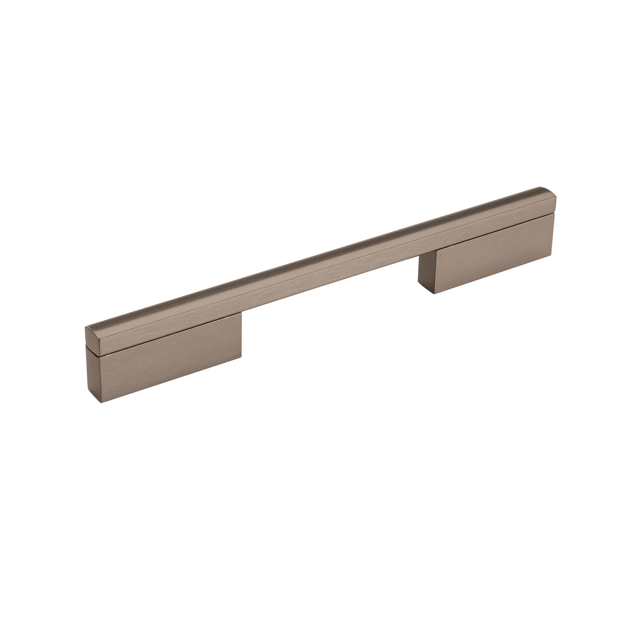 Amerock BP36735BBN Separa 6-5/16-in , 160mm Center to Center Black Brushed Nickel Rectangular Bar