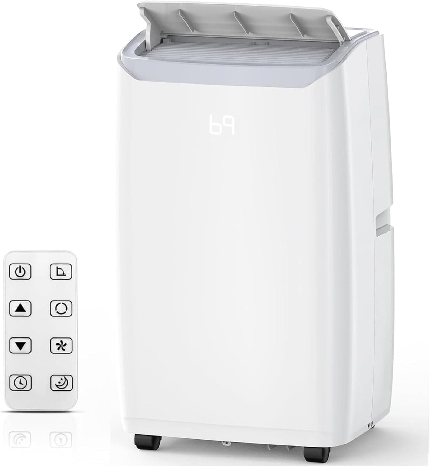 IdealHouse 14000 BTU 3 in 1 Portable Air Conditioner  Cools up to 750 Sq Ft with Cooling Dehumidifier and Fan  Mobile AC Unit with Wheels for Bedroom Home or Office