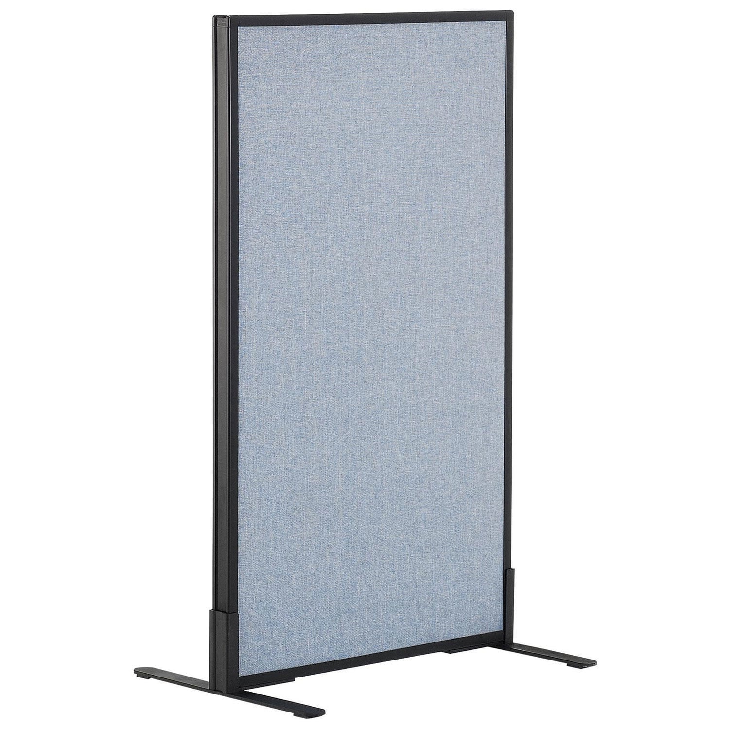 Global Industrial 694655FBL 24-14-inW x 42-inH Freestanding Office Partition Panel Blue