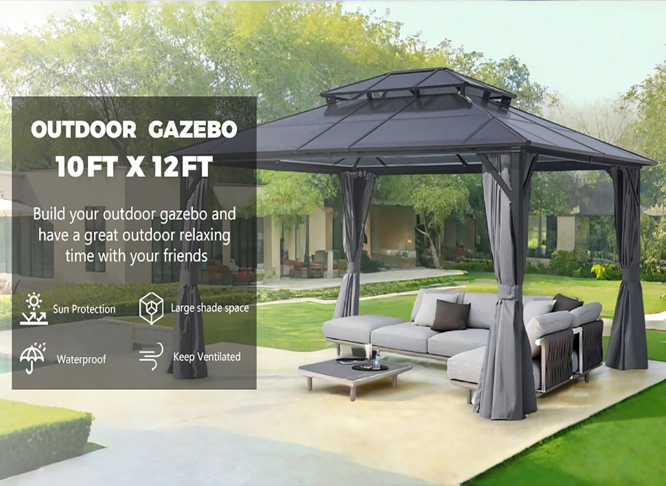 Xspracer ML-GA86S002 Wood-Resin-Gazebos - View #9