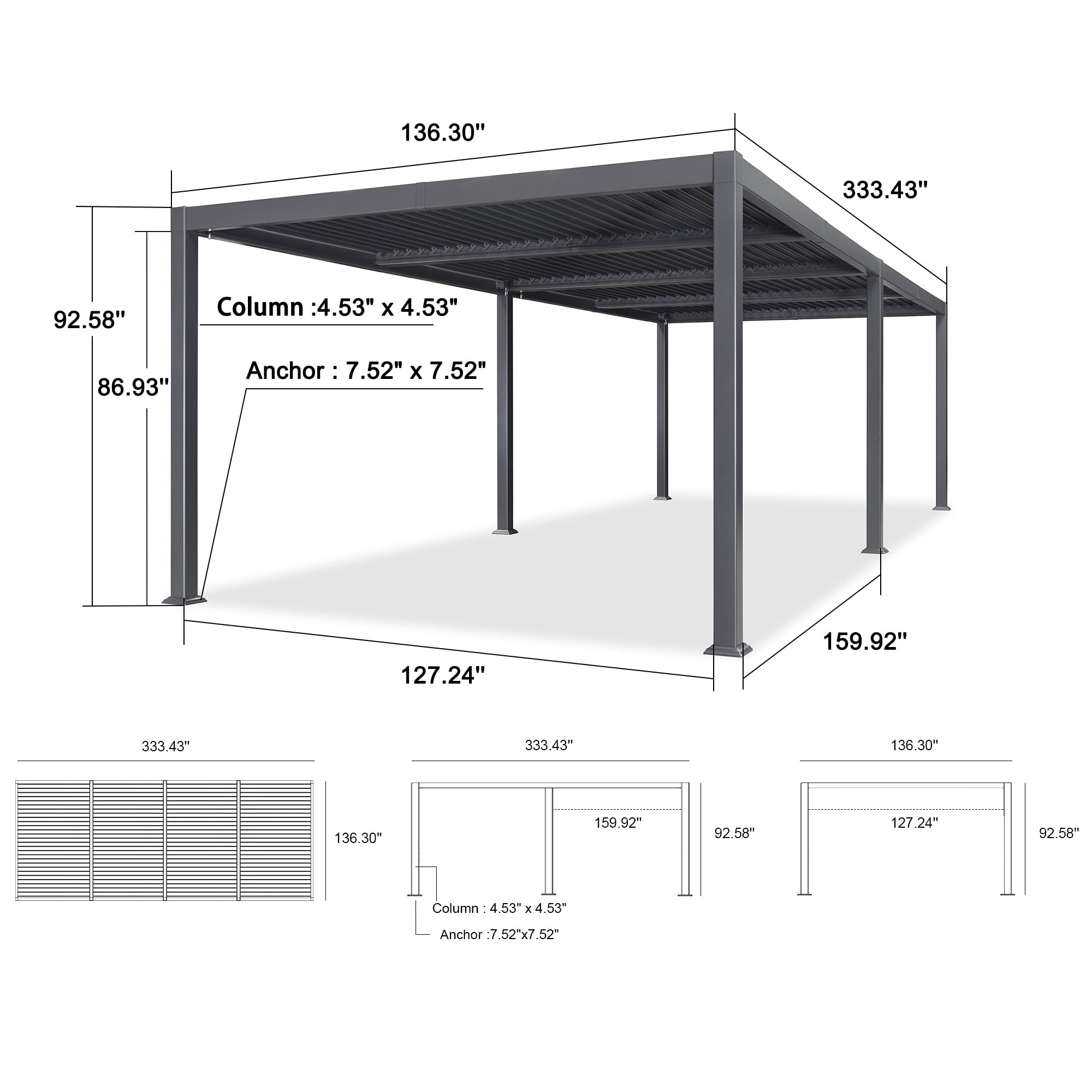 PURPLE LEAF LS05KSPRG1128-1 Pergolas-2 - View #10