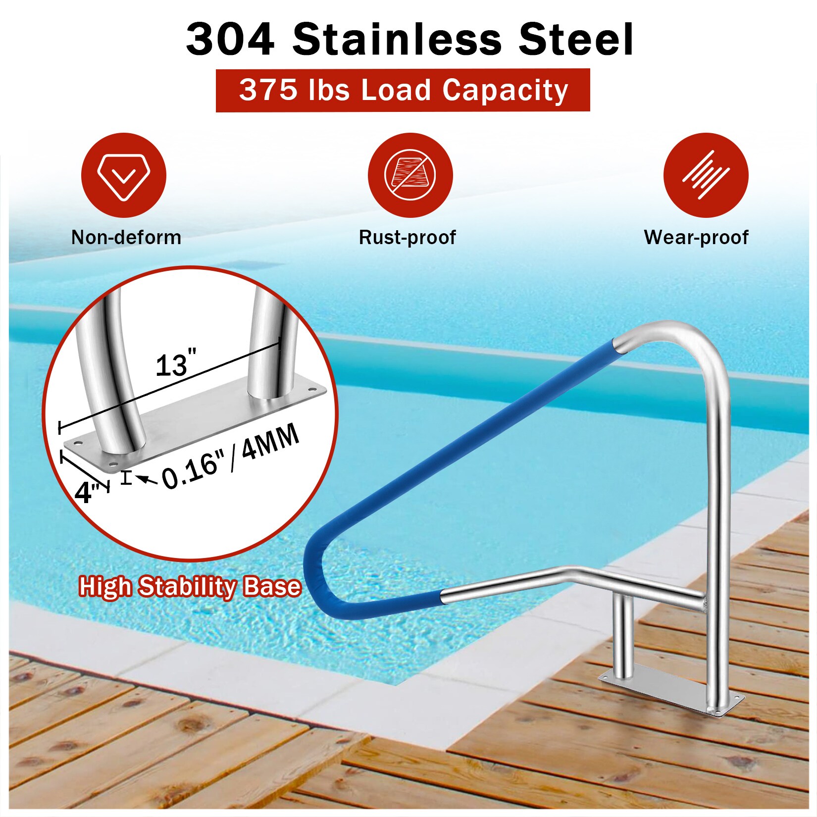 GAOMON LSPPJOK-EA56NYR7HZ Above-Ground-Pool-Lad-Steps - View #7