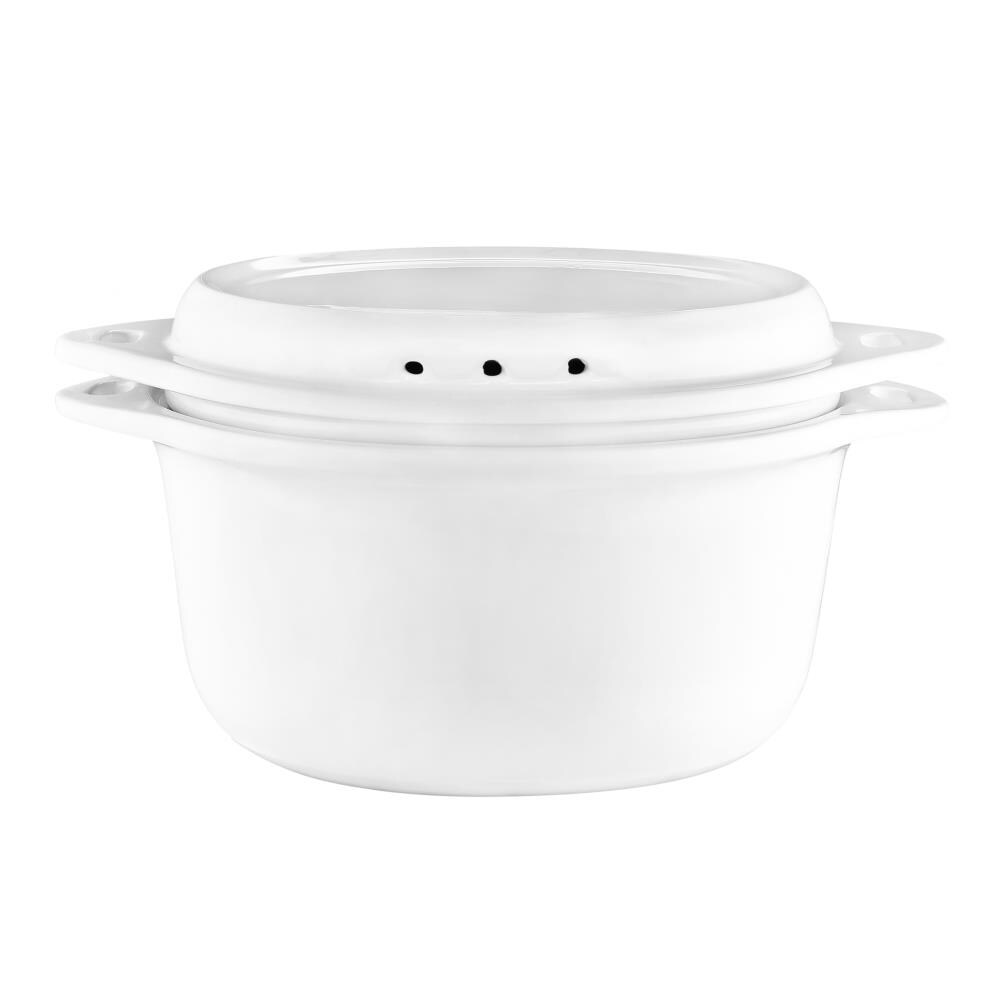 Kalorik 3 Tier Food Steamer - White & Translucent, 60-Minute Timer, Turbo  Steam Ring, 9L Transparent Baskets - Perfect for Healthy Cooking in the  Food Steamers department at