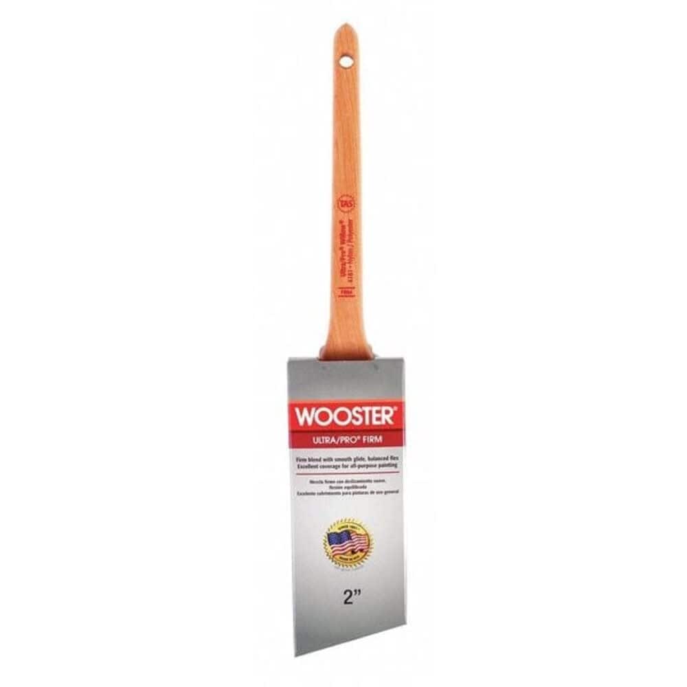 Wooster 2 Thin Angle Sash Firm Nylon/Polyester Bristle Paint Brush Wood Handle
