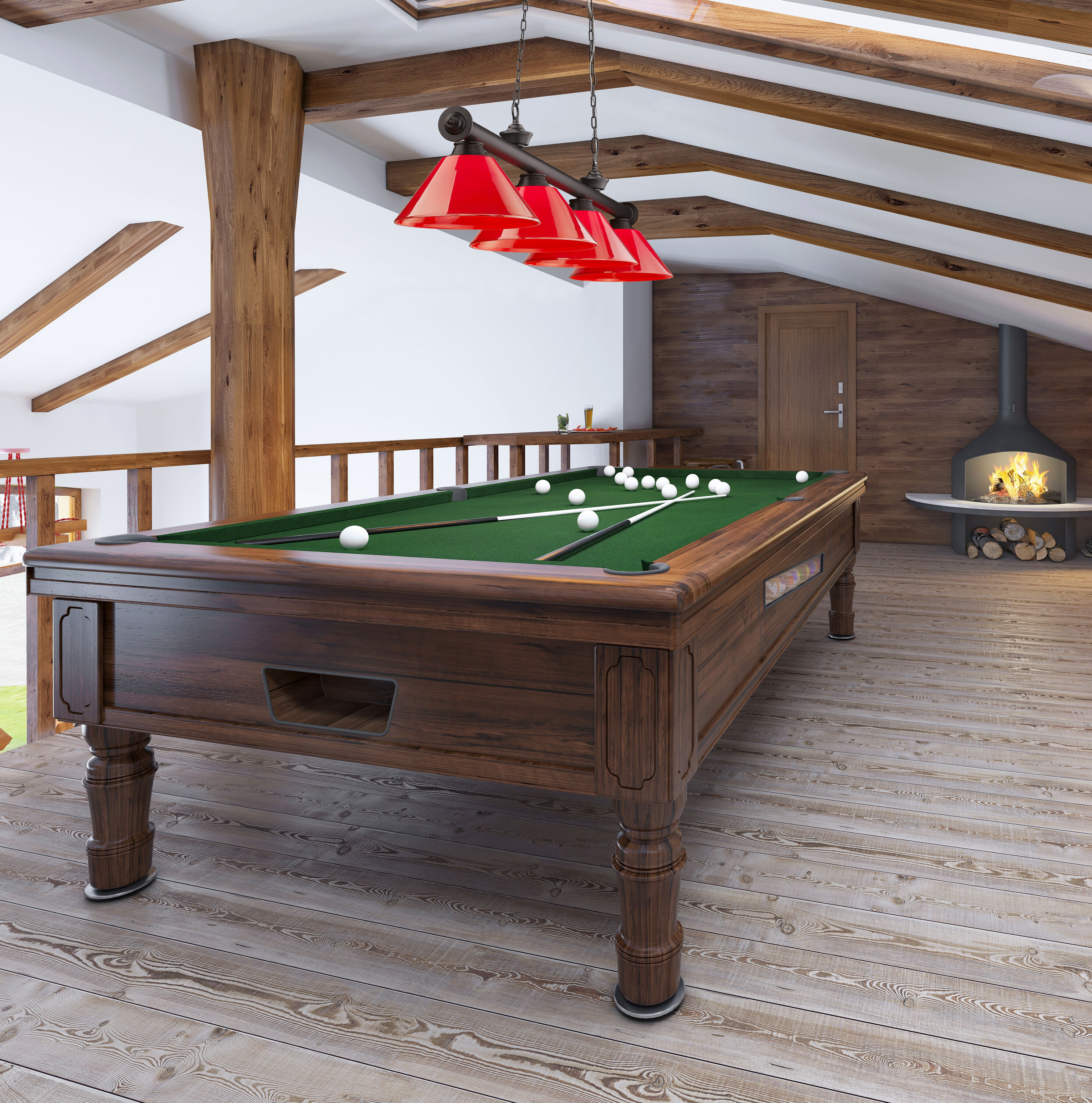Z-Lite 2306-4BRZ-PRD Pool-Table-Lighting - View #7