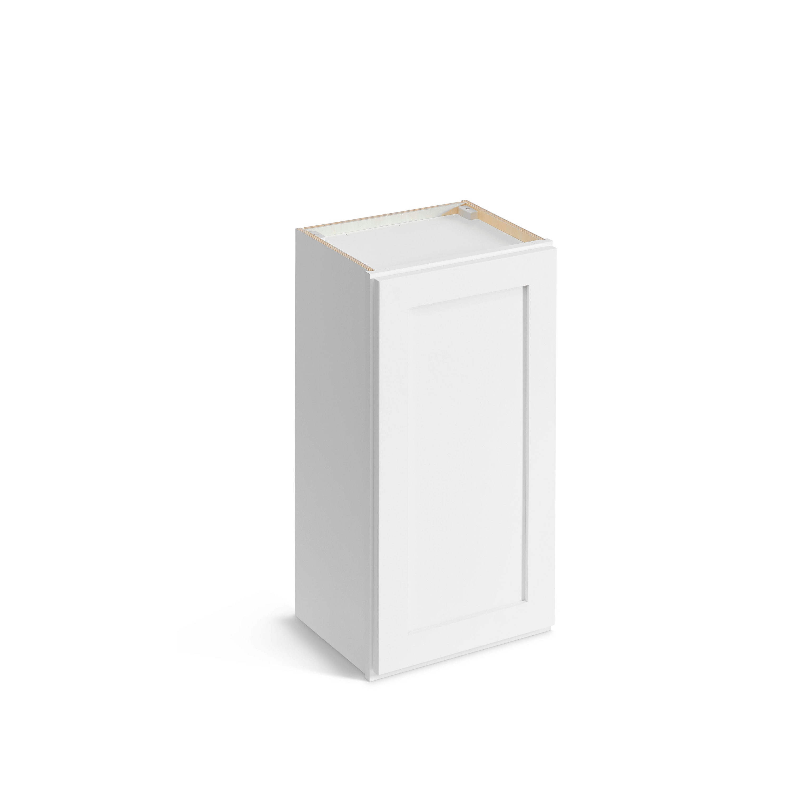 Valleywood Cabinetry 18-in W x 30-in H x 12-in D Ideal Gray Birch Wall Ready To Assemble Plywood Cabinet (Flat Panel Shaker Door Style)