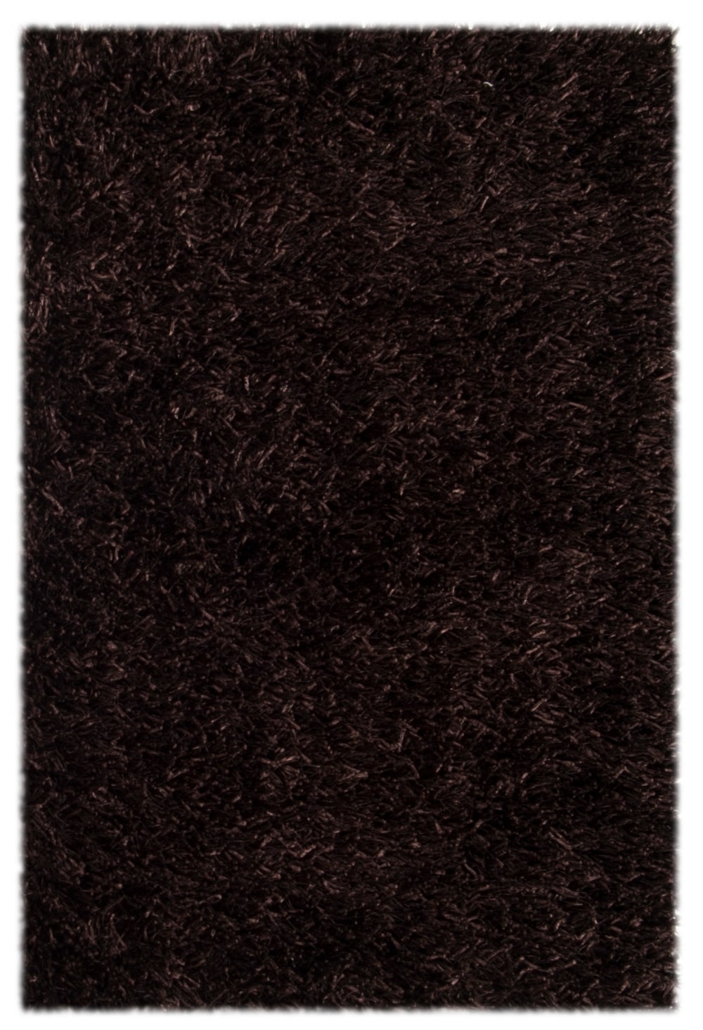 Safavieh SG531-2727-3 New Orleans Shag 3 x 5 (ft) Tufted Polyester Chocolate/Chocolate Rectangular Indoor Solid Throw rug